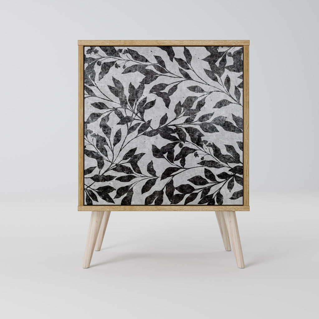 CHARCOAL SPROUT Sideboard mit 1 Tür in Eiche-Optik