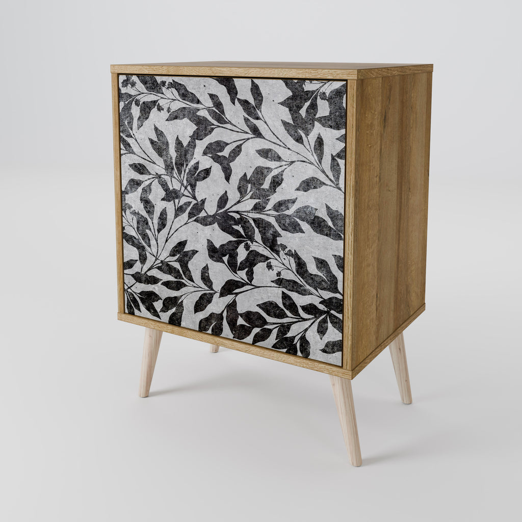 CHARCOAL SPROUT Sideboard mit 1 Tür in Eiche-Optik