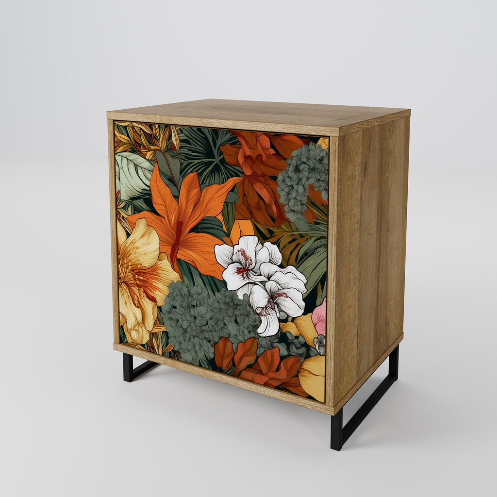 RADIANT FLORA Sideboard mit 1 Tür in Eiche-Optik