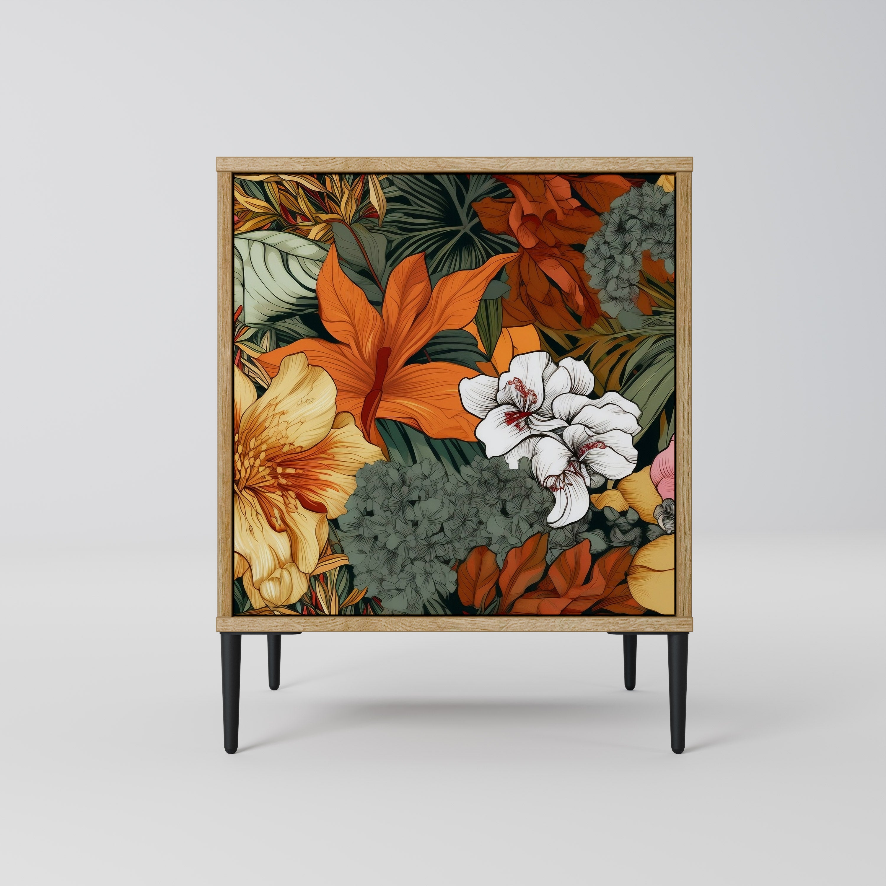 RADIANT FLORA Sideboard mit 1 Tür in Eiche-Optik