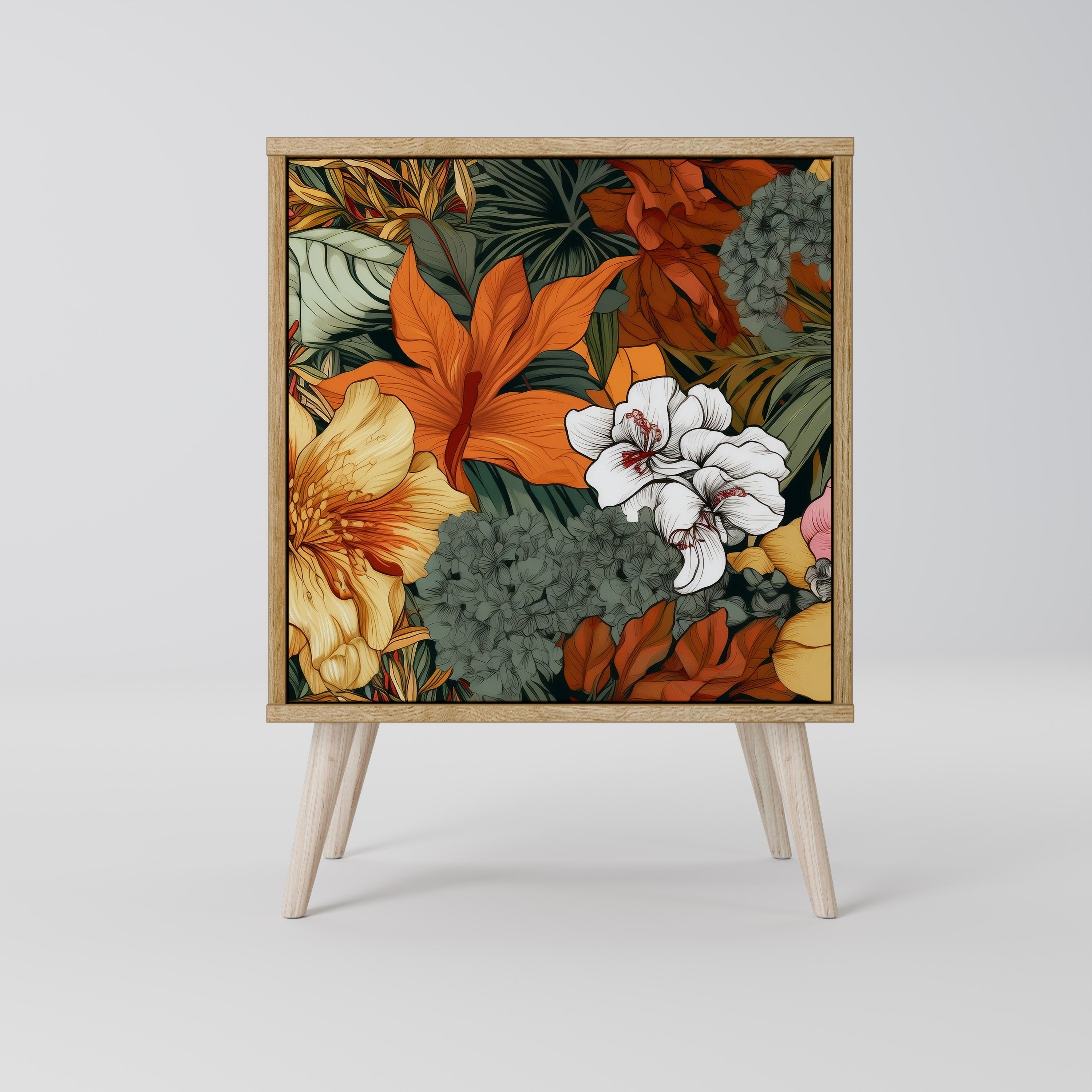 RADIANT FLORA Sideboard mit 1 Tür in Eiche-Optik