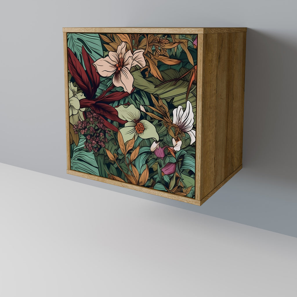 BOTANICAL EMERGENCE Sideboard mit 1 Tür in Eiche-Optik