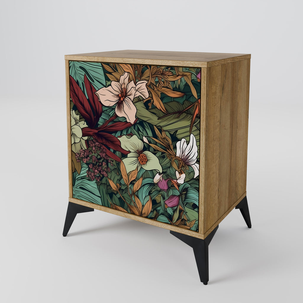 BOTANICAL EMERGENCE Sideboard mit 1 Tür in Eiche-Optik