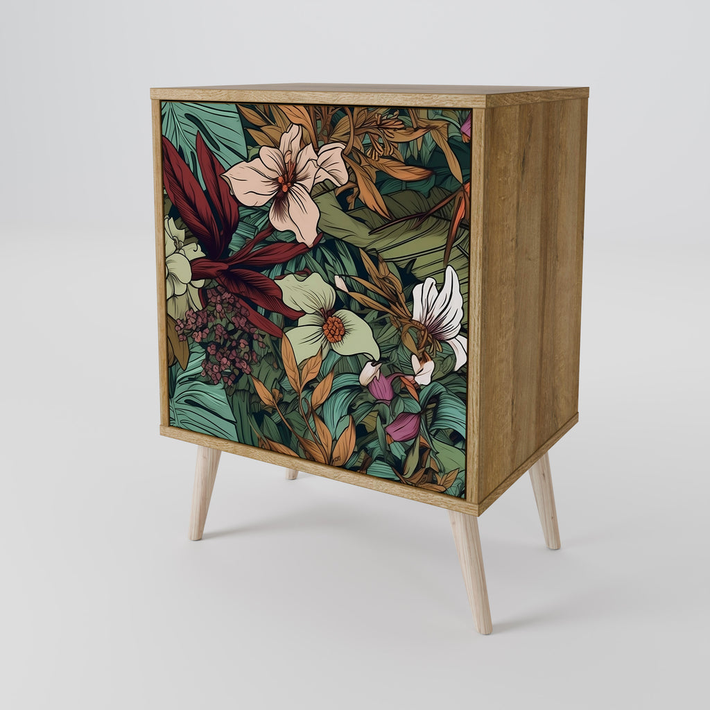 BOTANICAL EMERGENCE Sideboard mit 1 Tür in Eiche-Optik