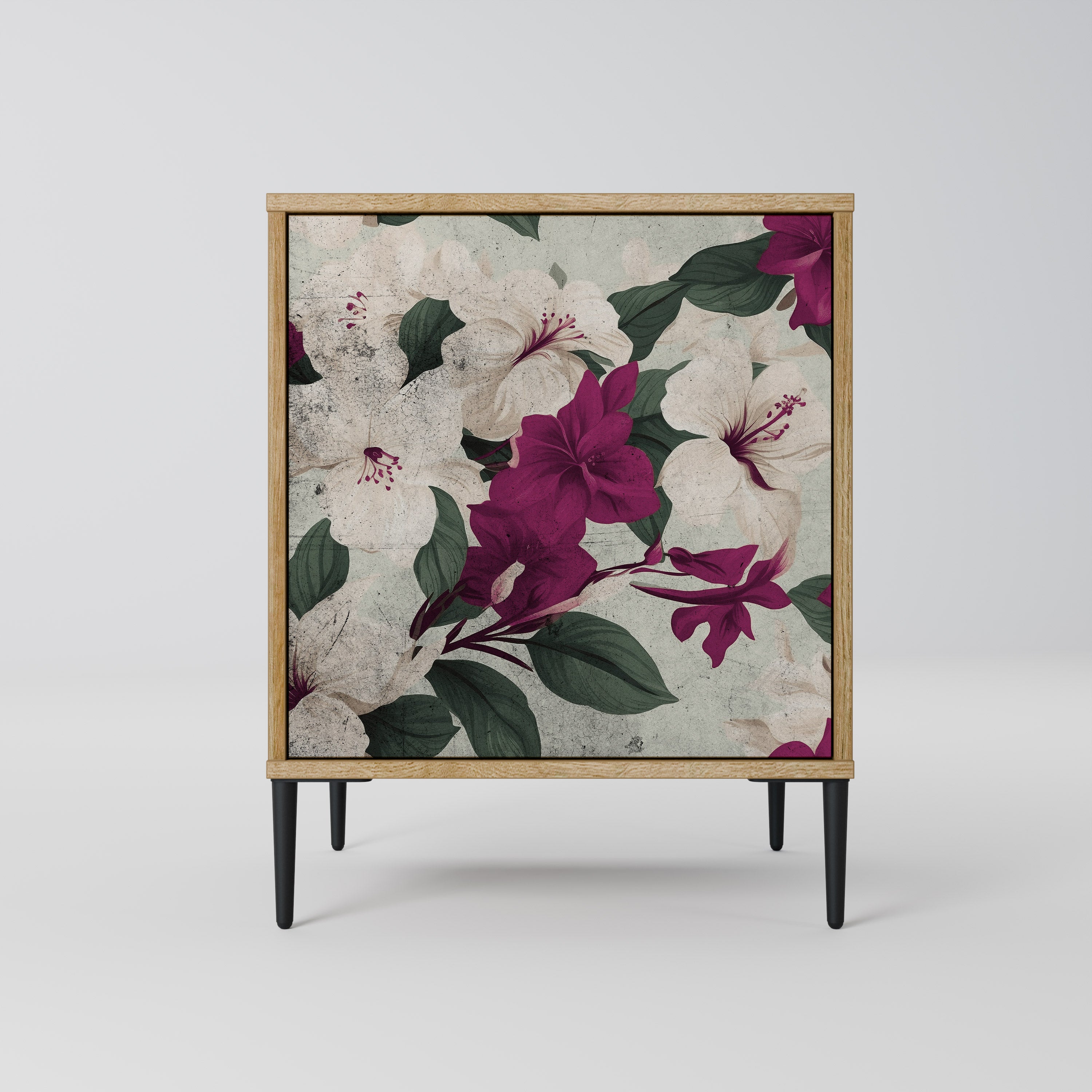 FLOWERET DREAM Sideboard mit 1 Tür in Eiche-Optik