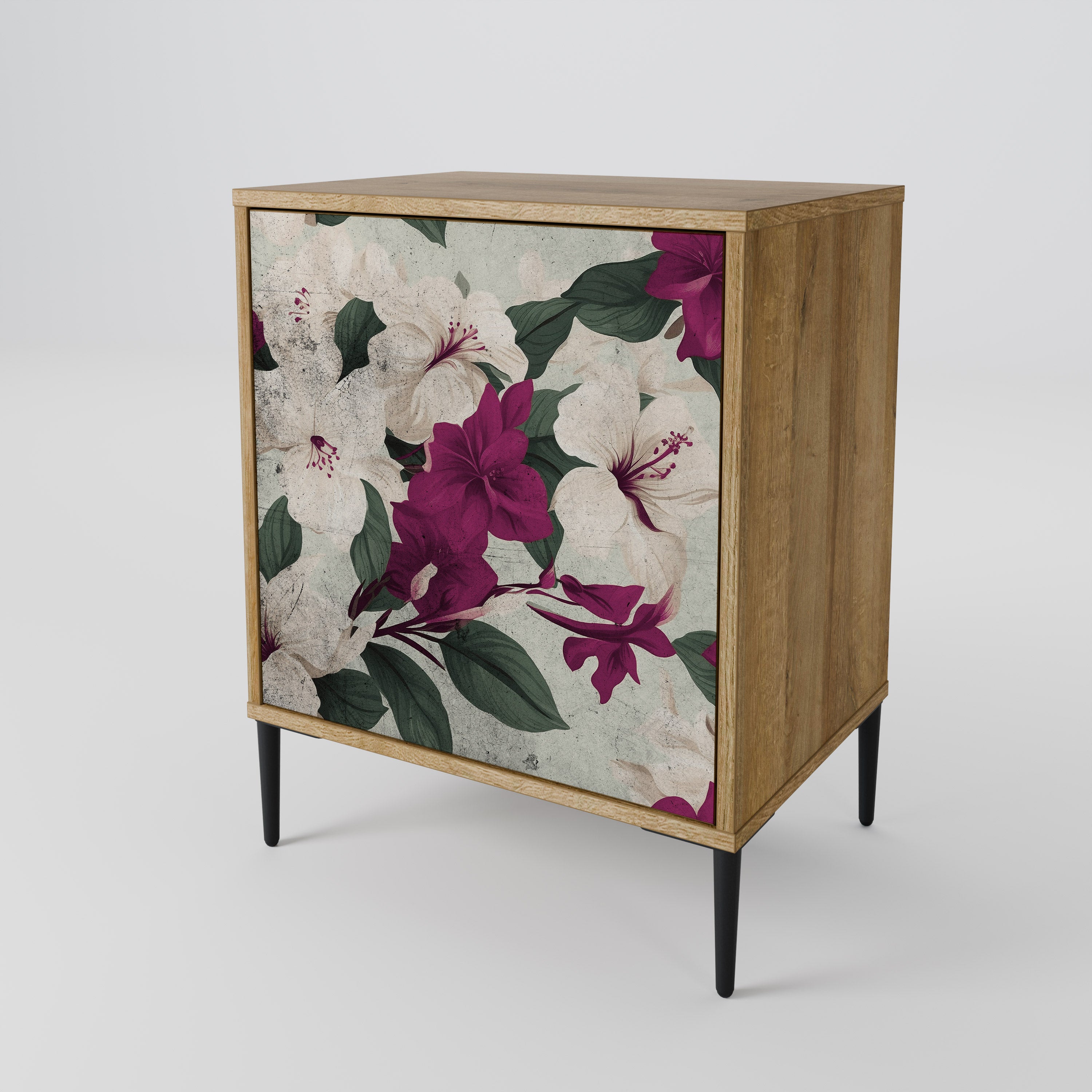 FLOWERET DREAM Sideboard mit 1 Tür in Eiche-Optik