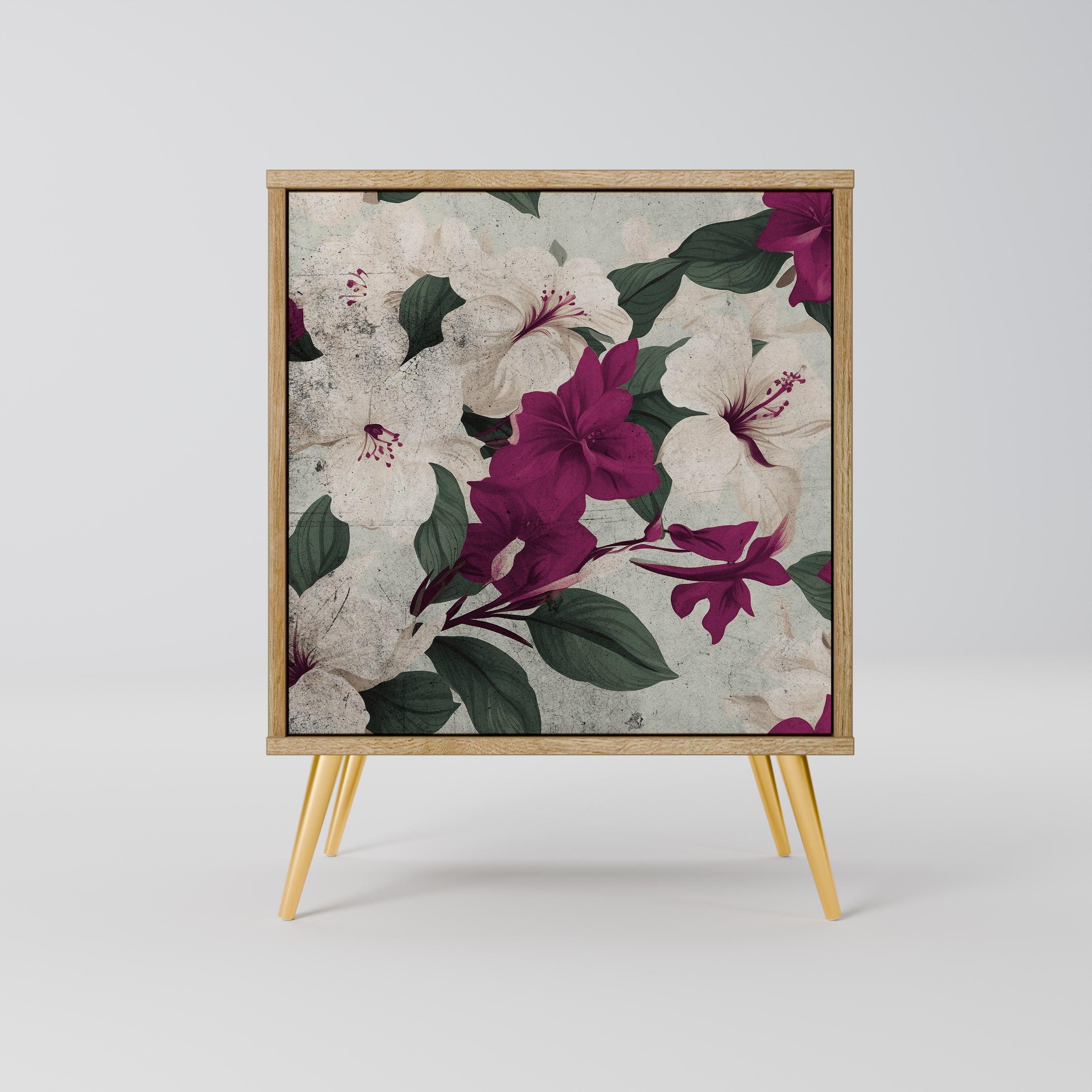 FLOWERET DREAM Sideboard mit 1 Tür in Eiche-Optik