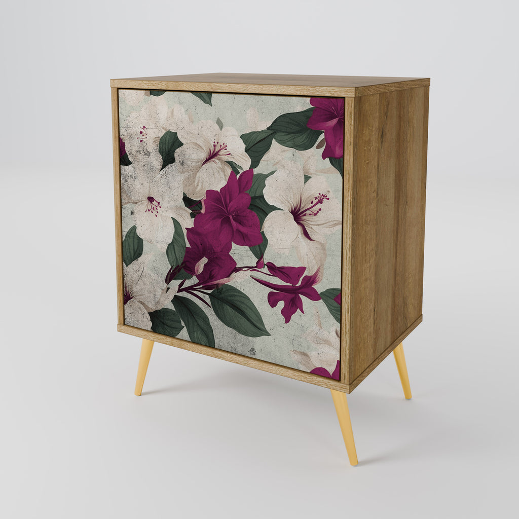 FLOWERET DREAM Sideboard mit 1 Tür in Eiche-Optik