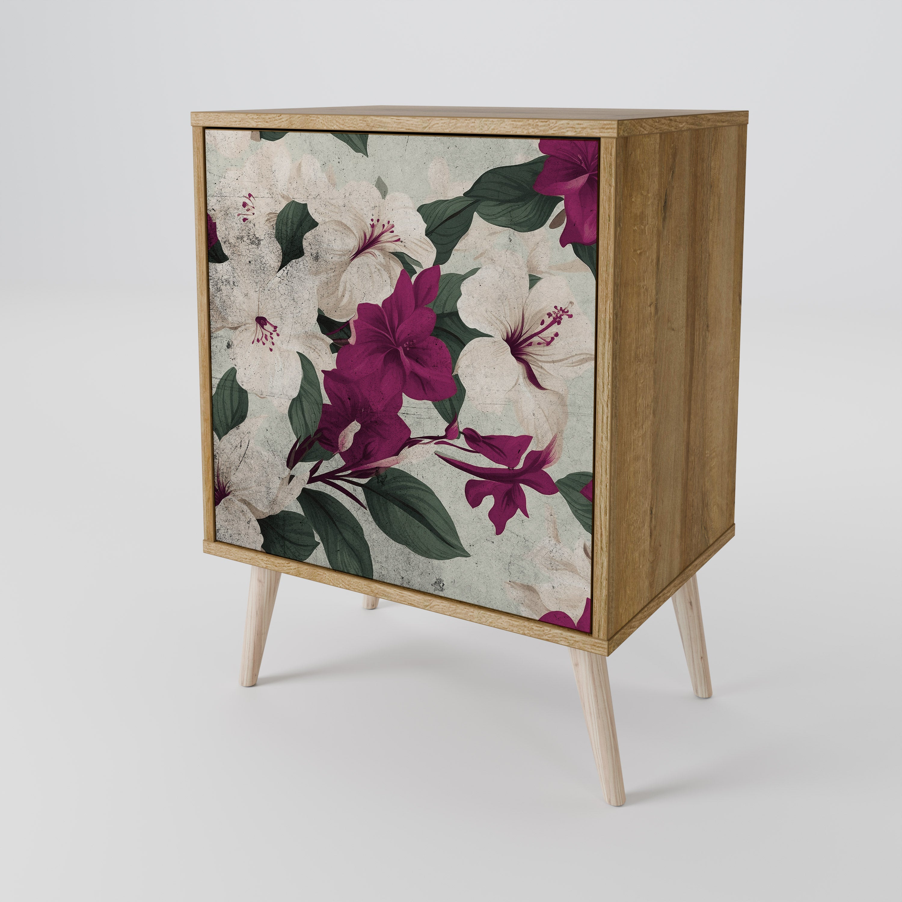 FLOWERET DREAM Sideboard mit 1 Tür in Eiche-Optik