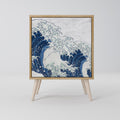 THE GREAT WAVE AT KANAGAWA Sideboard mit 1 Tür in Eiche-Optik