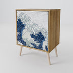 THE GREAT WAVE AT KANAGAWA Sideboard mit 1 Tür in Eiche-Optik