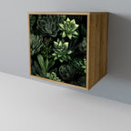 SUCCULENT JUNGLE Sideboard mit 1 Tür in Eiche-Optik