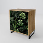 SUCCULENT JUNGLE Sideboard mit 1 Tür in Eiche-Optik