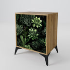SUCCULENT JUNGLE Sideboard mit 1 Tür in Eiche-Optik