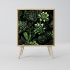SUCCULENT JUNGLE Sideboard mit 1 Tür in Eiche-Optik