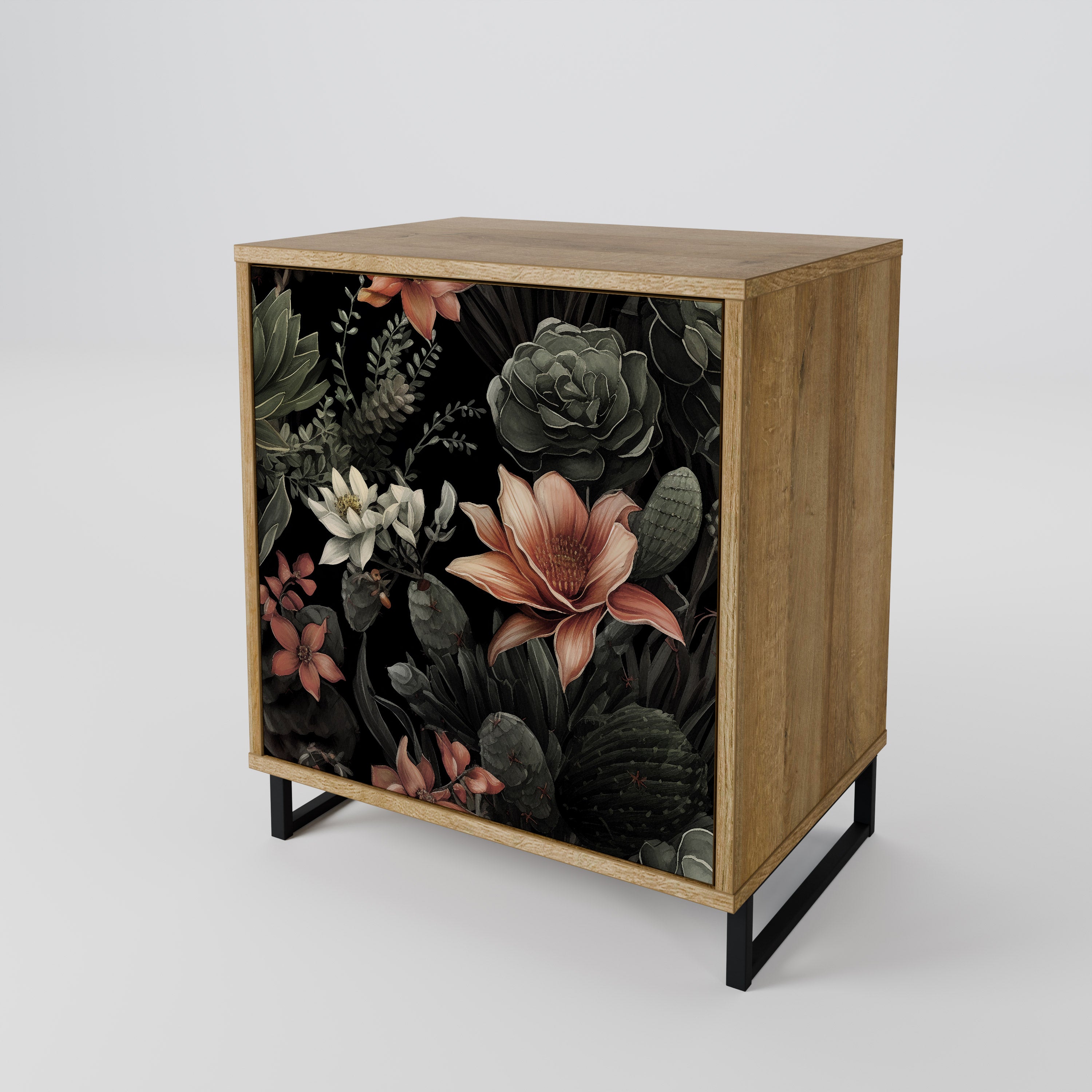 SECRET VERDURE Sideboard mit 1 Tür in Eiche-Optik