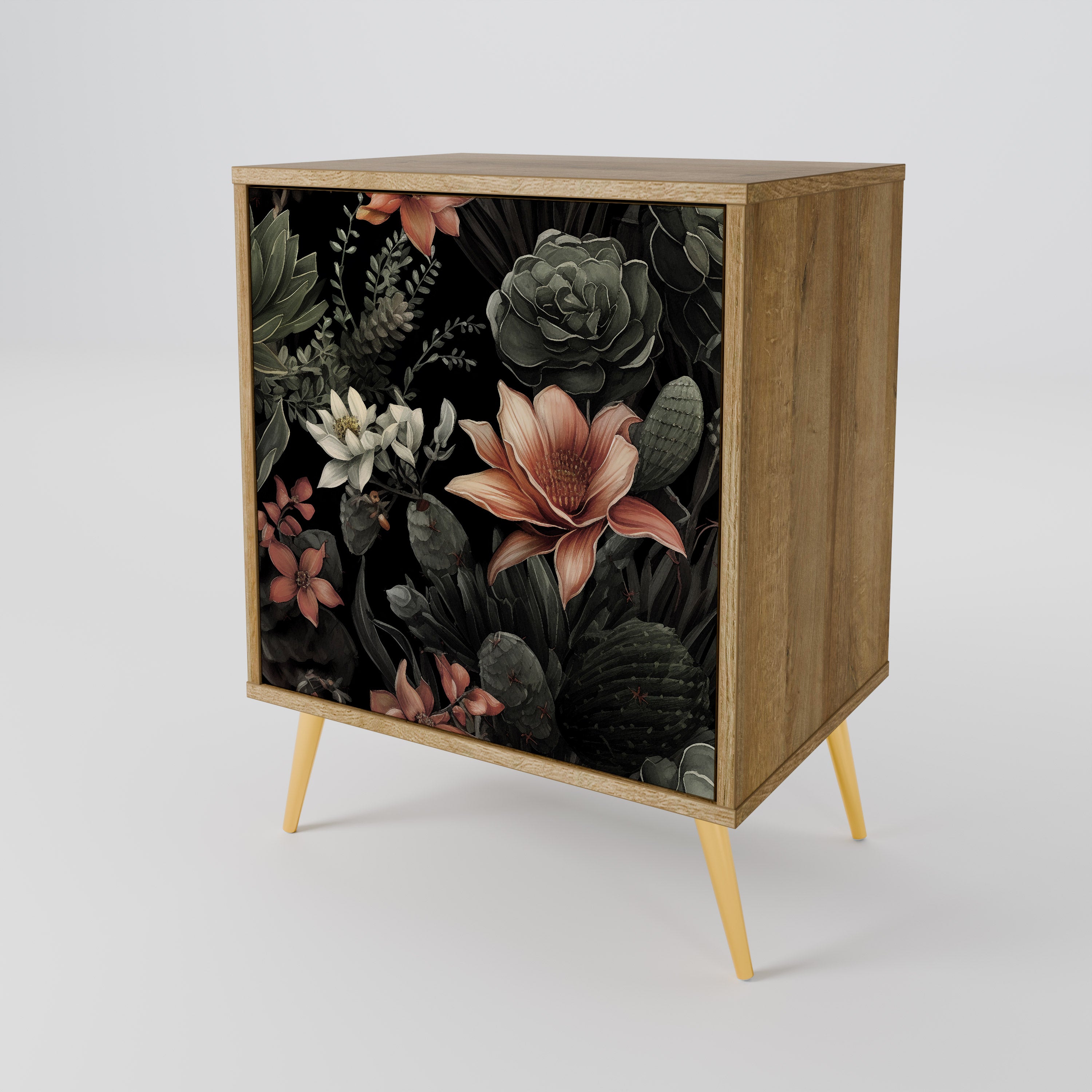 SECRET VERDURE Sideboard mit 1 Tür in Eiche-Optik
