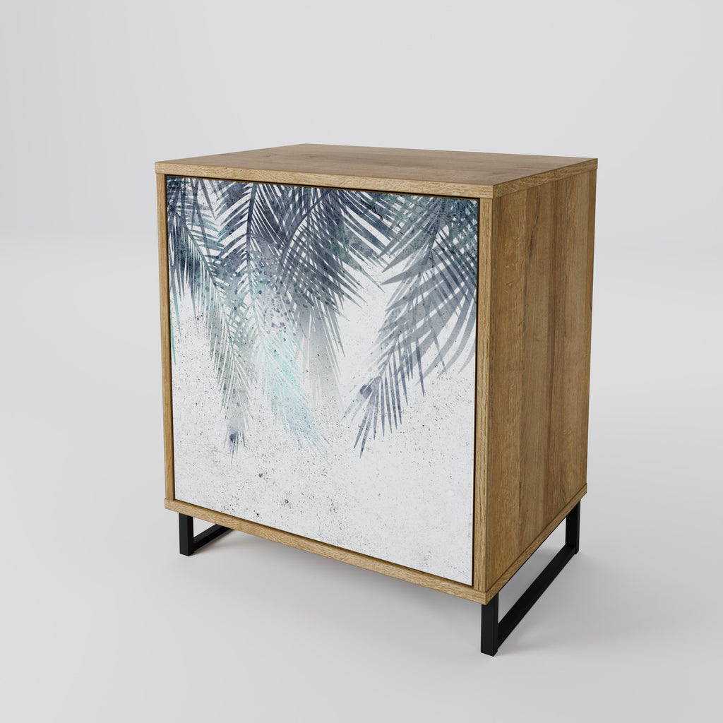 PALM VEIL Sideboard mit 1 Tür in Eiche-Optik