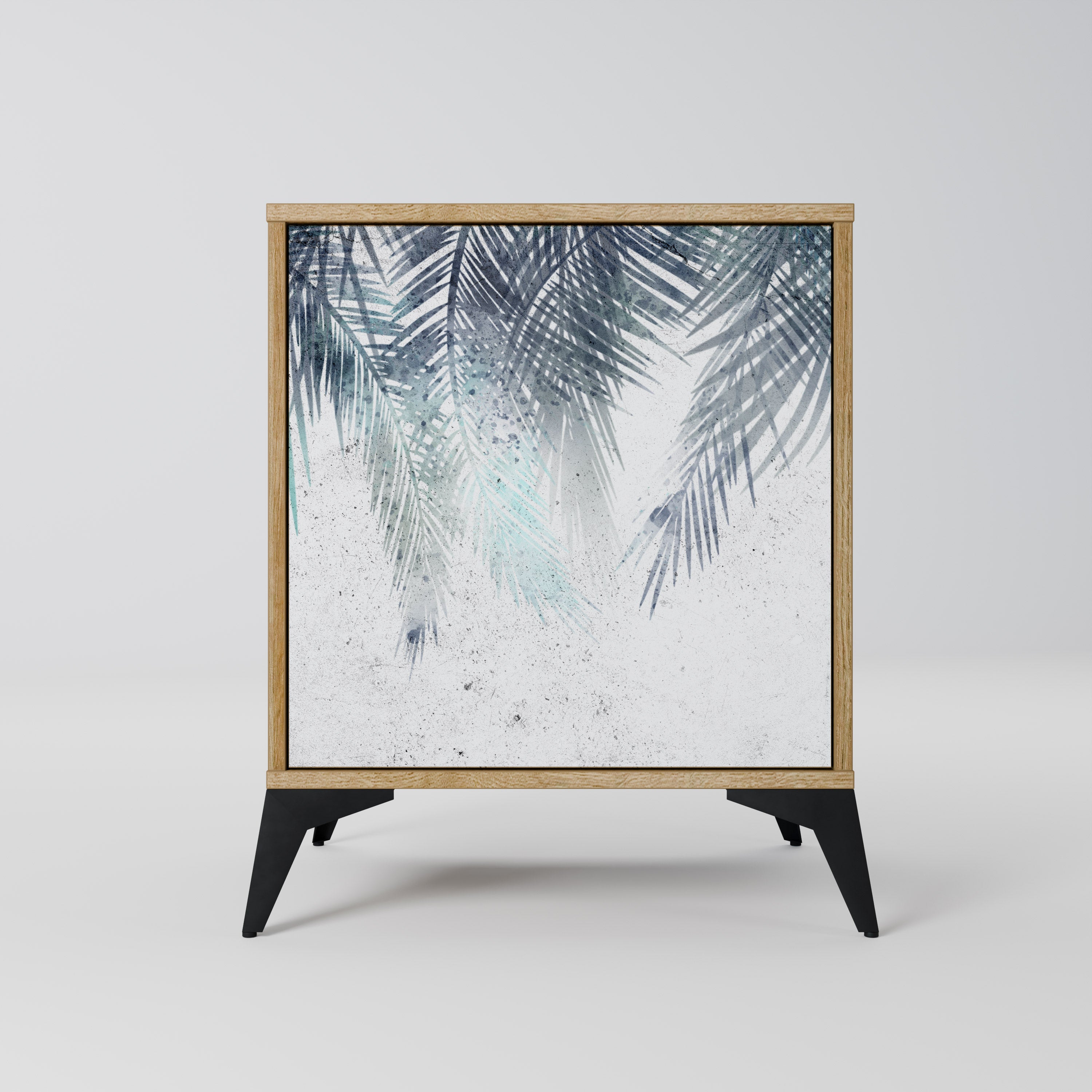 PALM VEIL Sideboard mit 1 Tür in Eiche-Optik