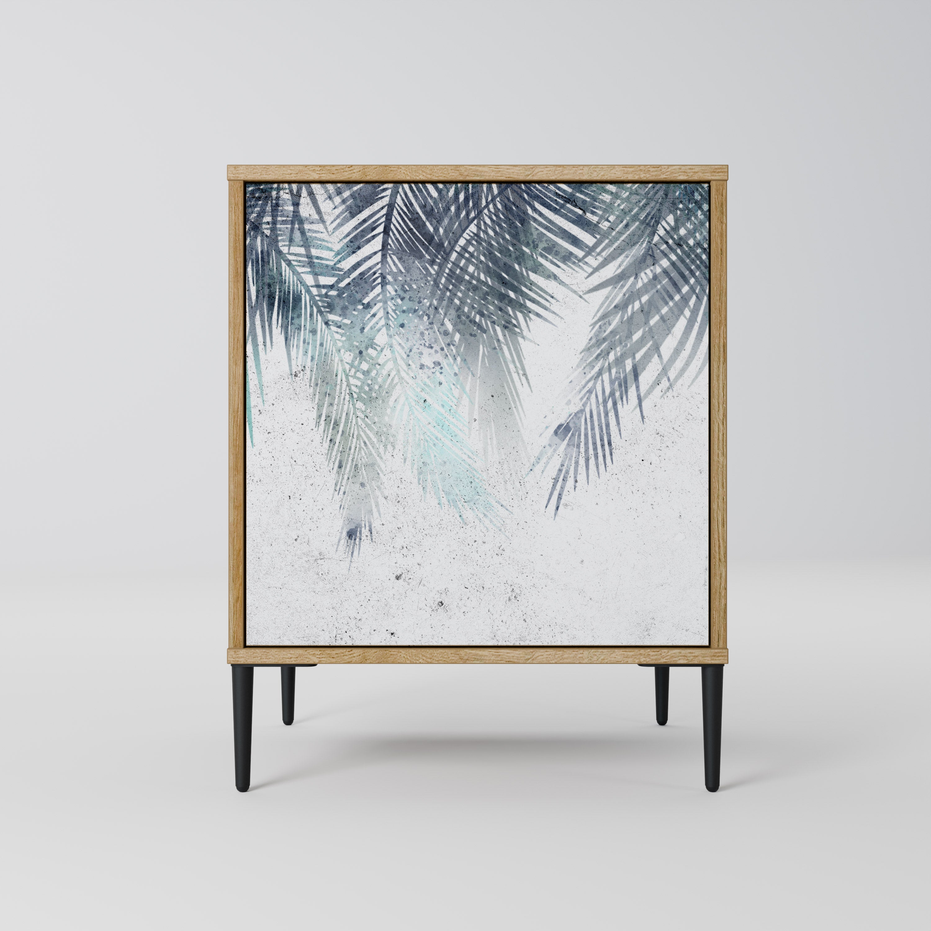 PALM VEIL Sideboard mit 1 Tür in Eiche-Optik