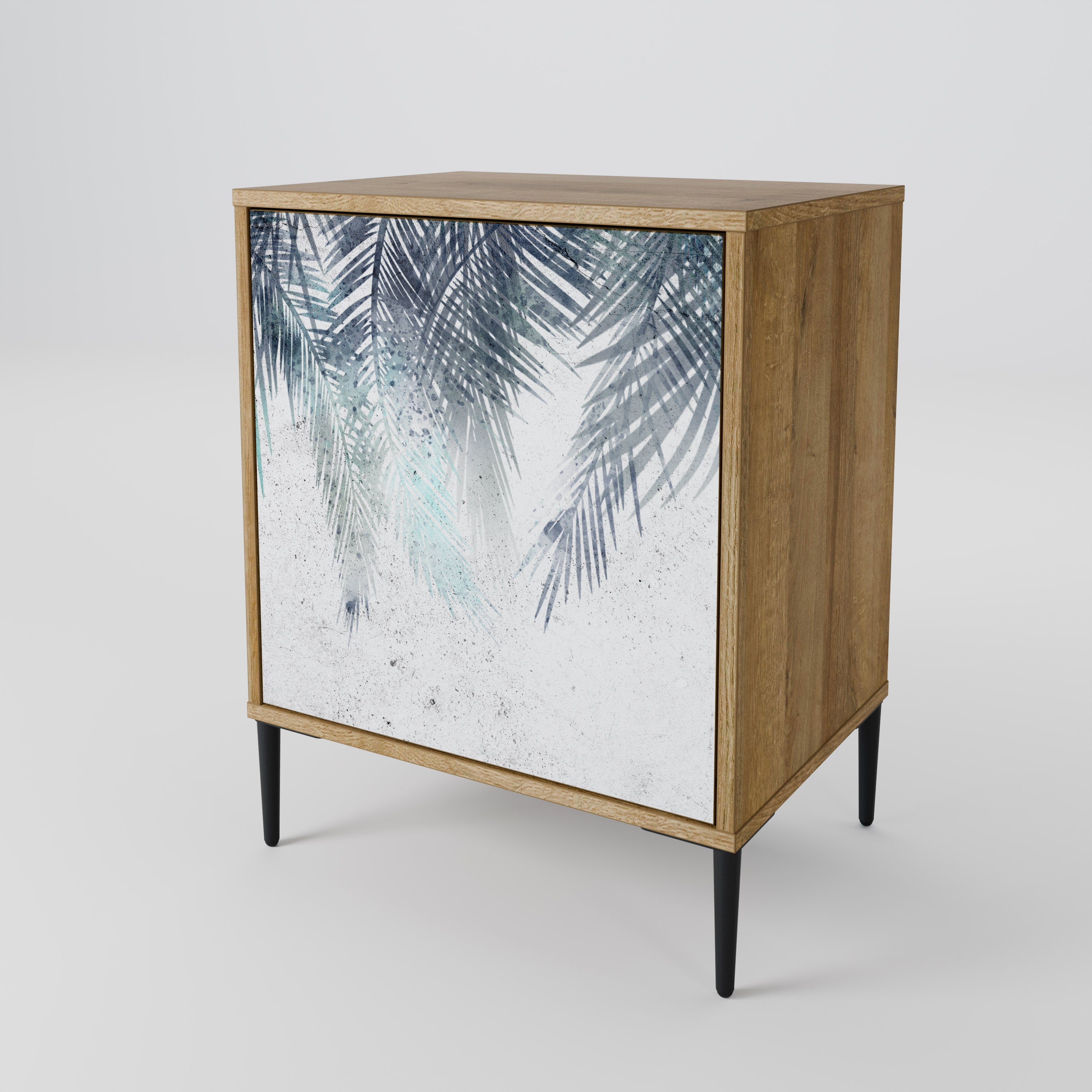 PALM VEIL Sideboard mit 1 Tür in Eiche-Optik