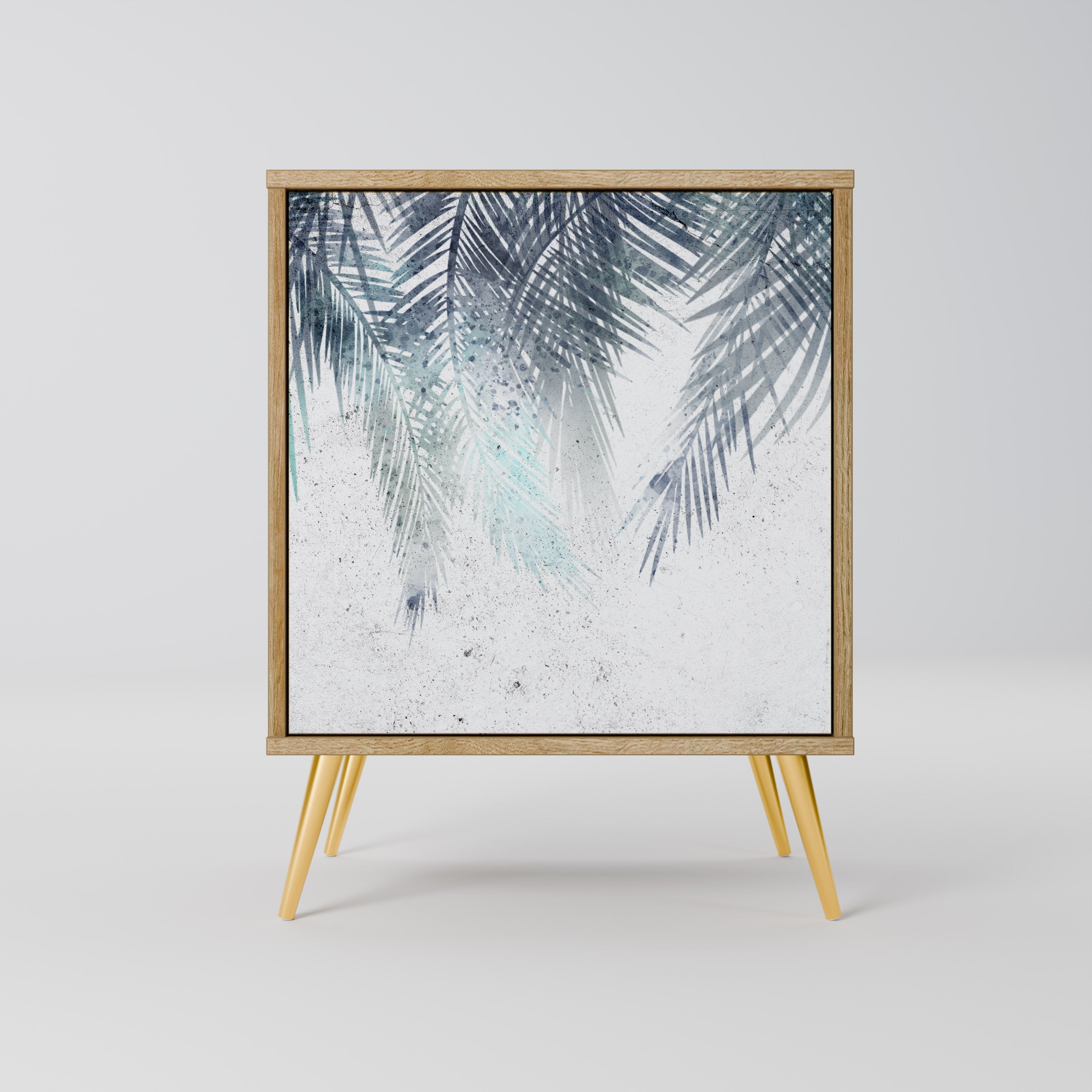 PALM VEIL Sideboard mit 1 Tür in Eiche-Optik