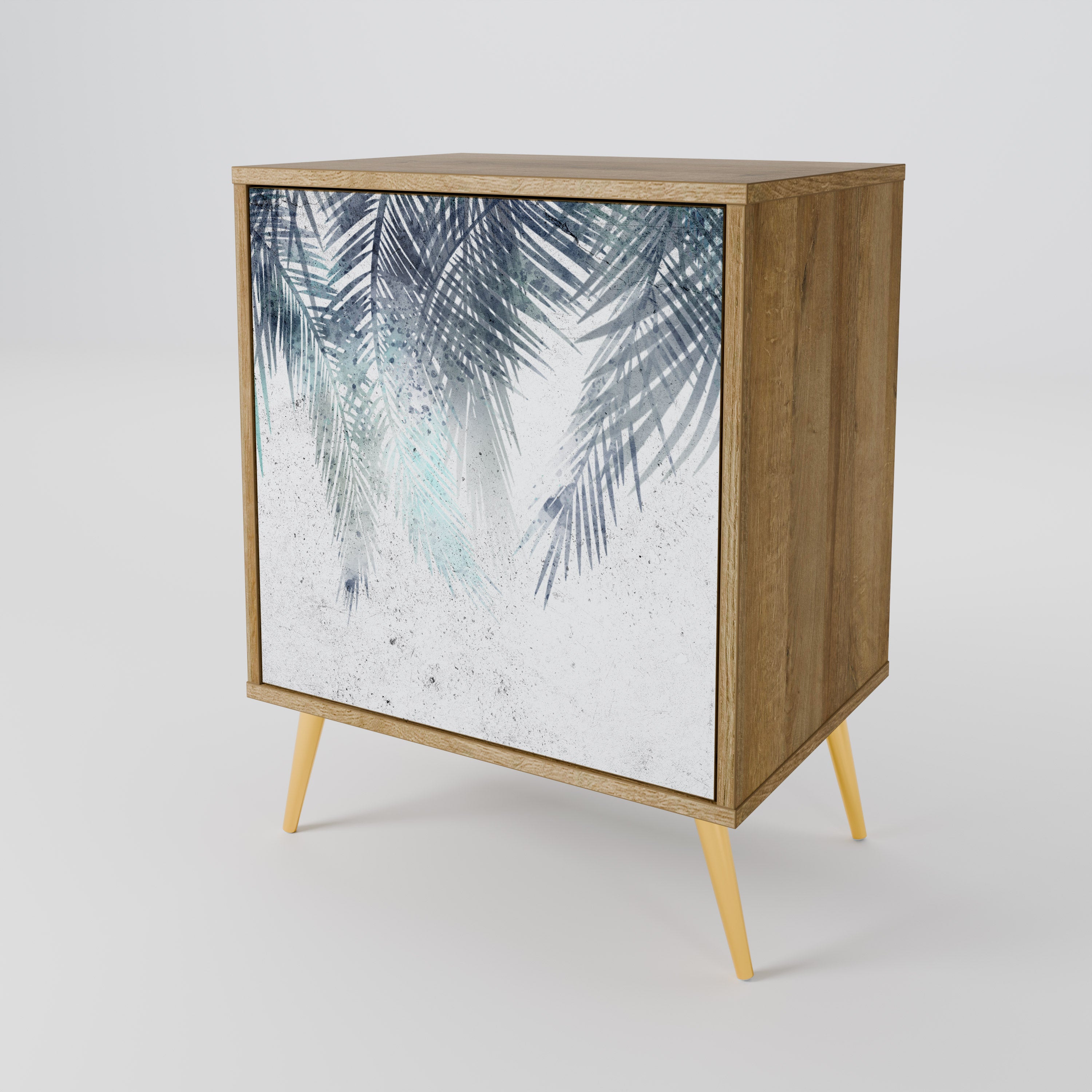 PALM VEIL Sideboard mit 1 Tür in Eiche-Optik
