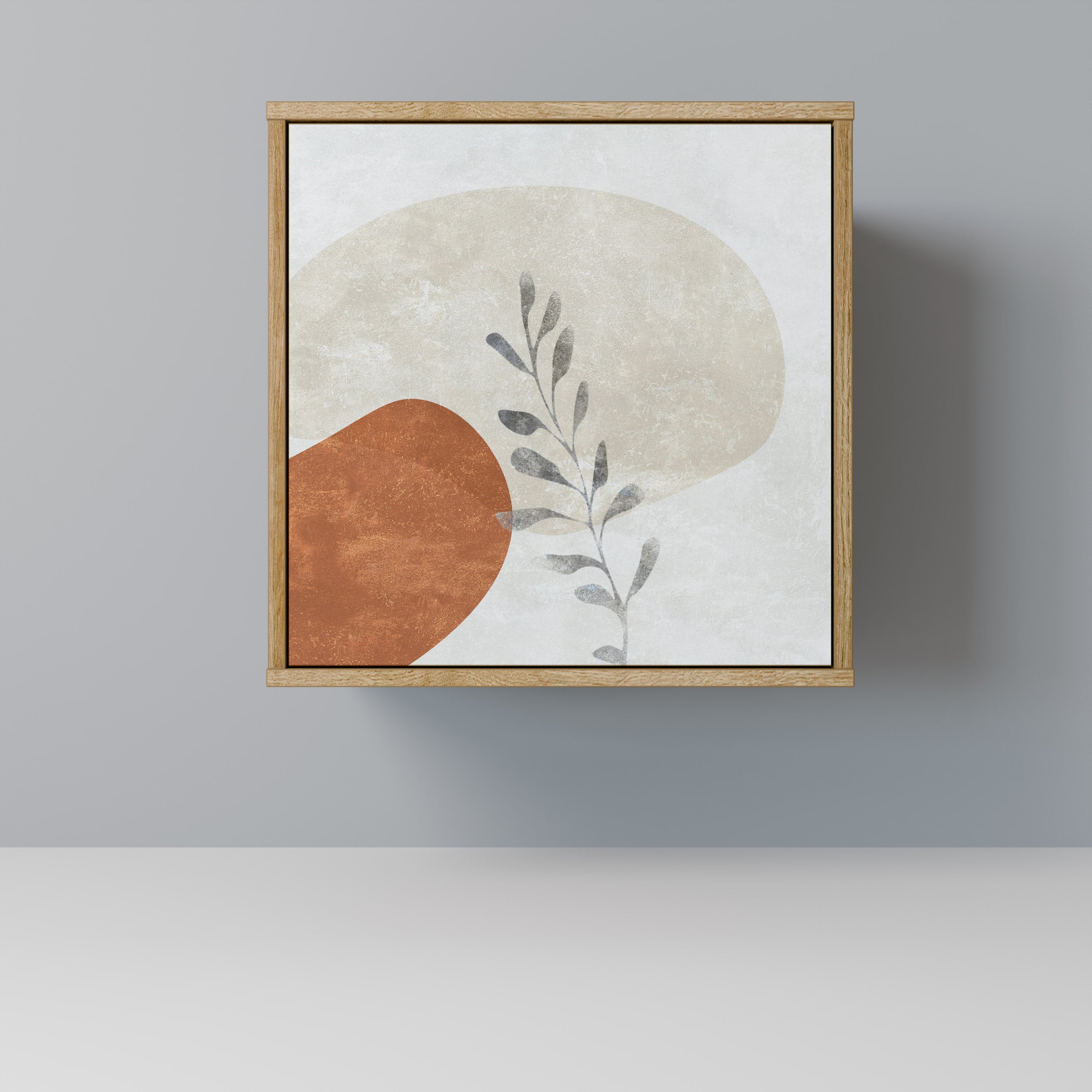 TRANQUIL TWIG Sideboard mit 1 Tür in Eiche-Optik