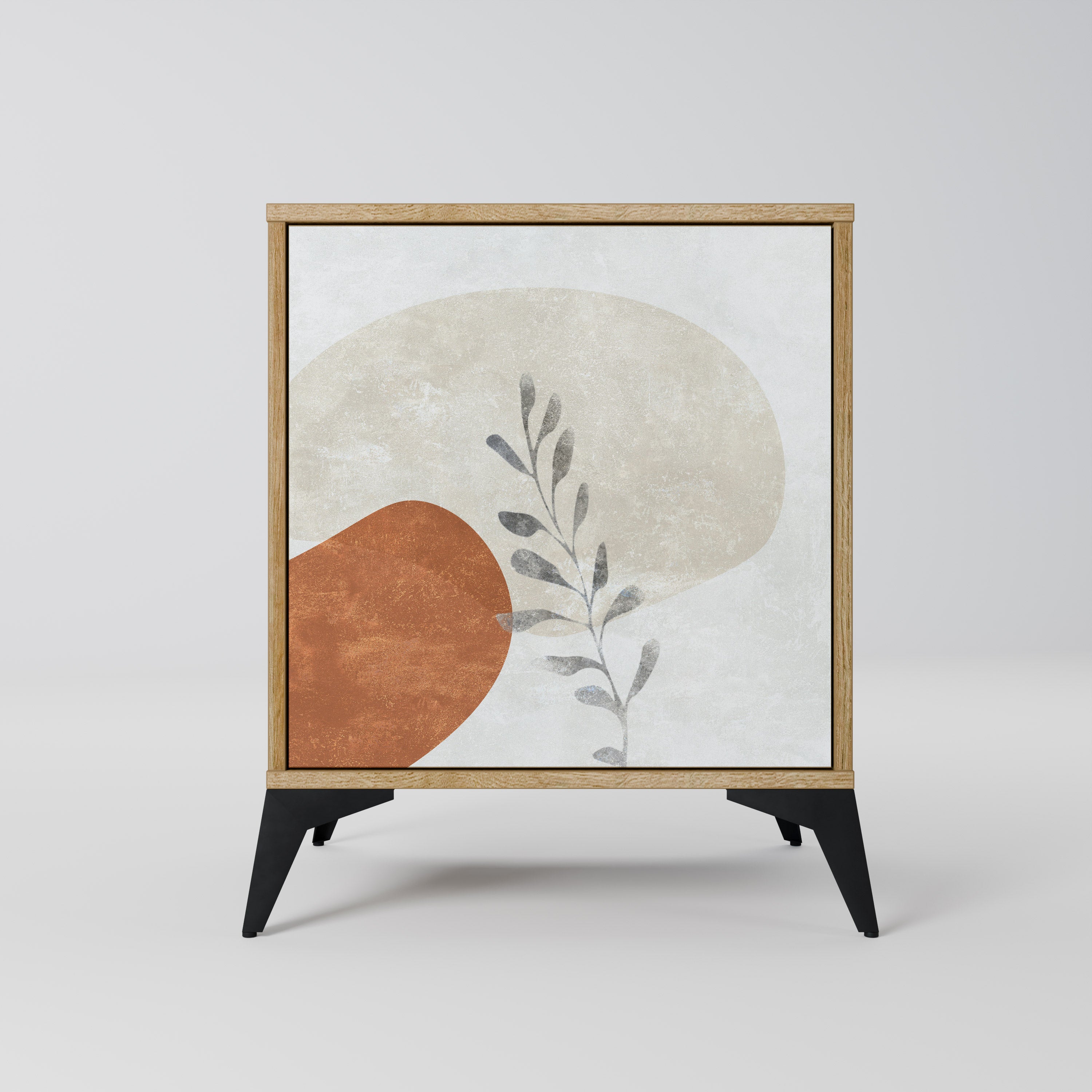 TRANQUIL TWIG Sideboard mit 1 Tür in Eiche-Optik