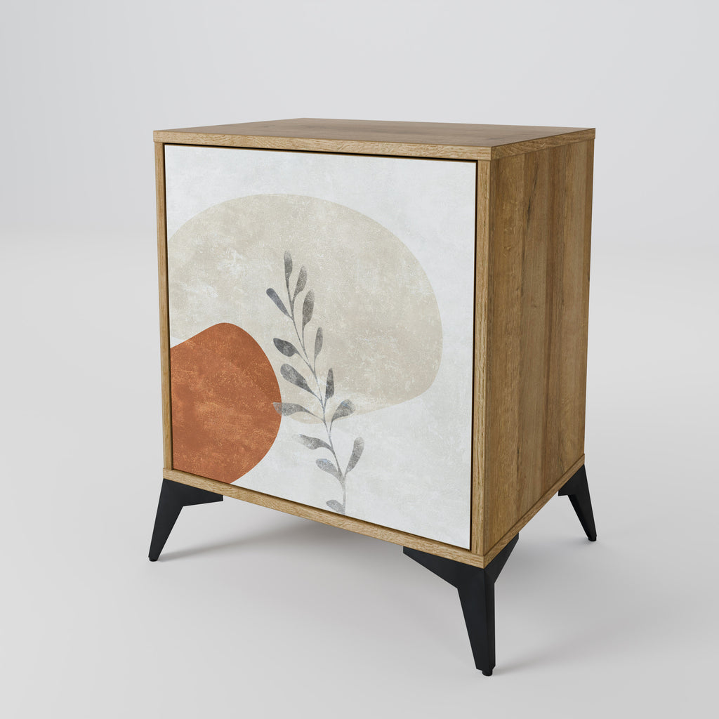 TRANQUIL TWIG Sideboard mit 1 Tür in Eiche-Optik