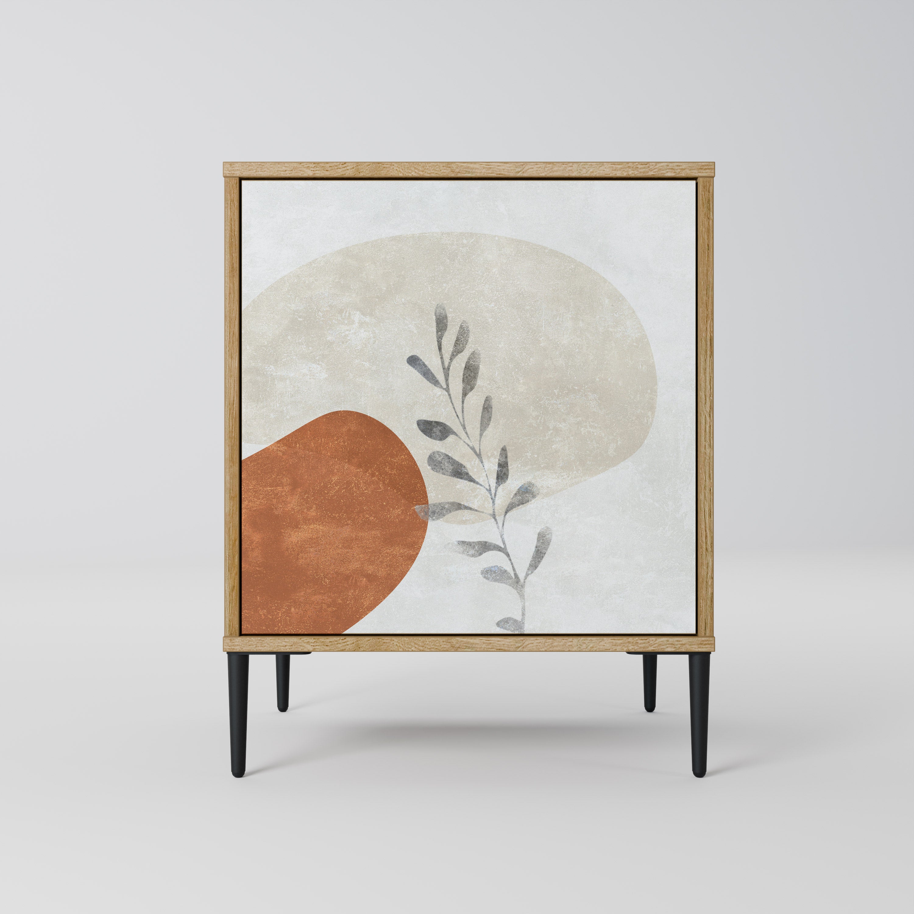 TRANQUIL TWIG Sideboard mit 1 Tür in Eiche-Optik