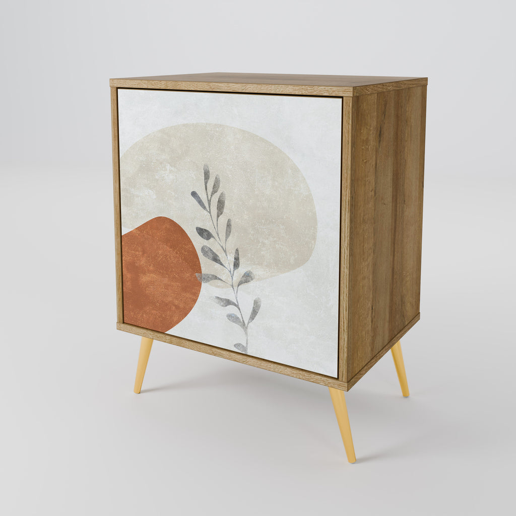 TRANQUIL TWIG Sideboard mit 1 Tür in Eiche-Optik