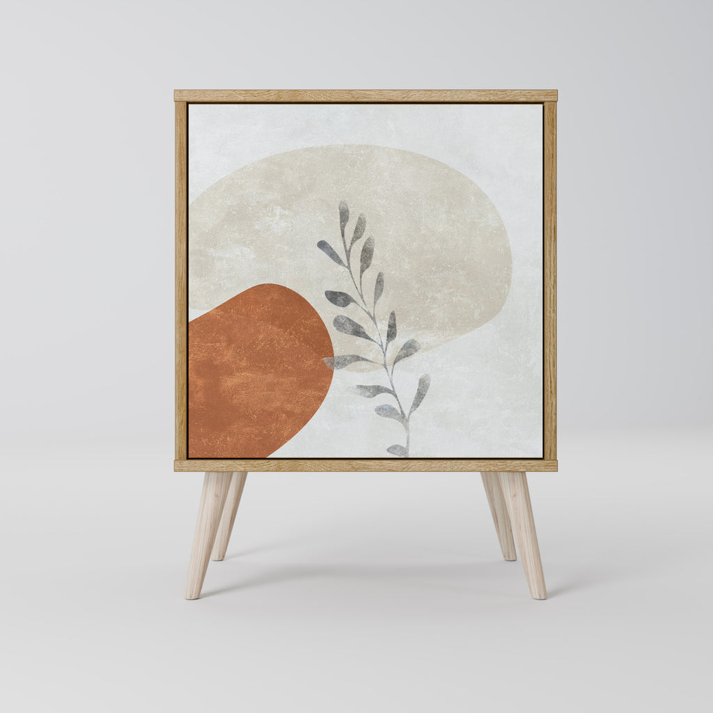 TRANQUIL TWIG Sideboard mit 1 Tür in Eiche-Optik