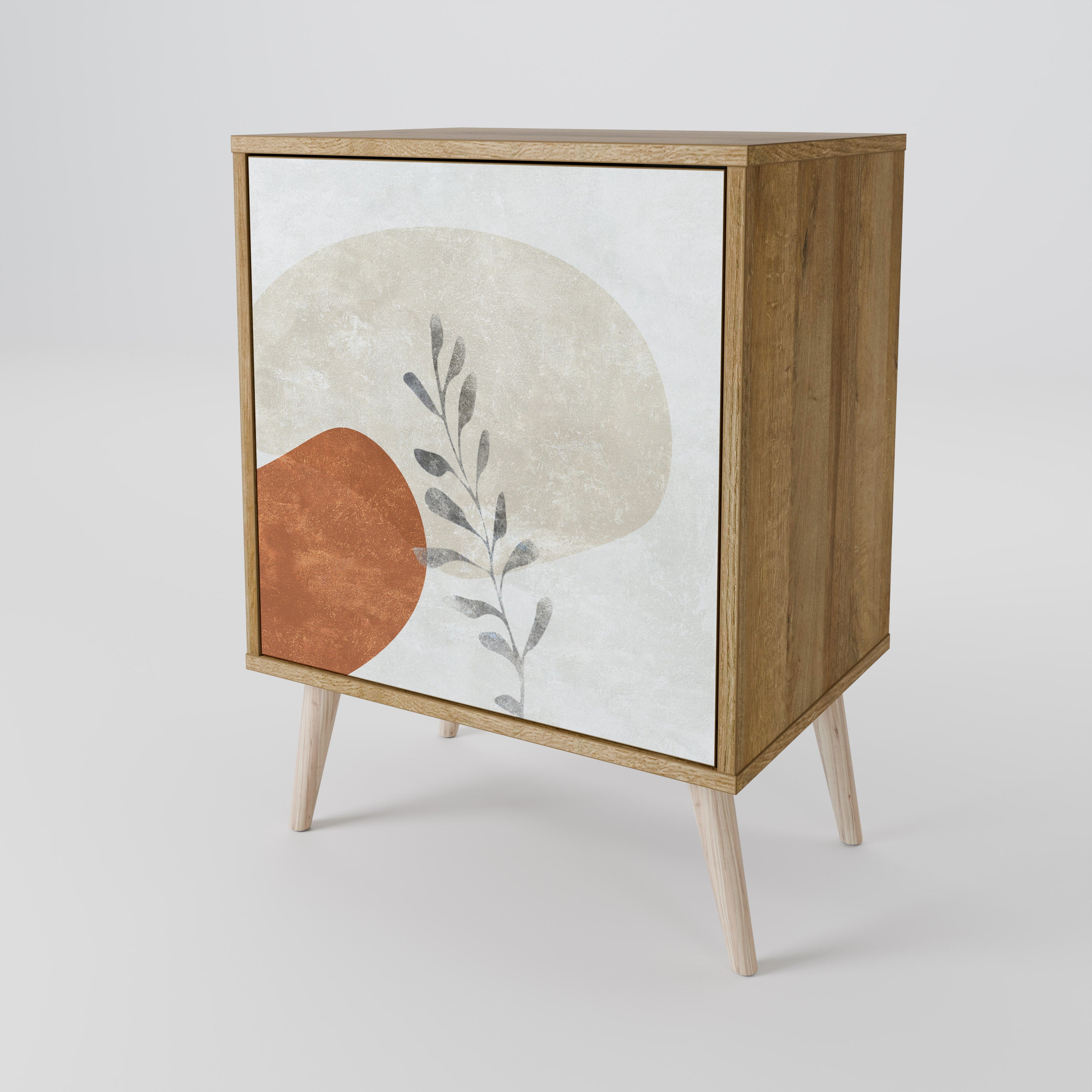 TRANQUIL TWIG Sideboard mit 1 Tür in Eiche-Optik