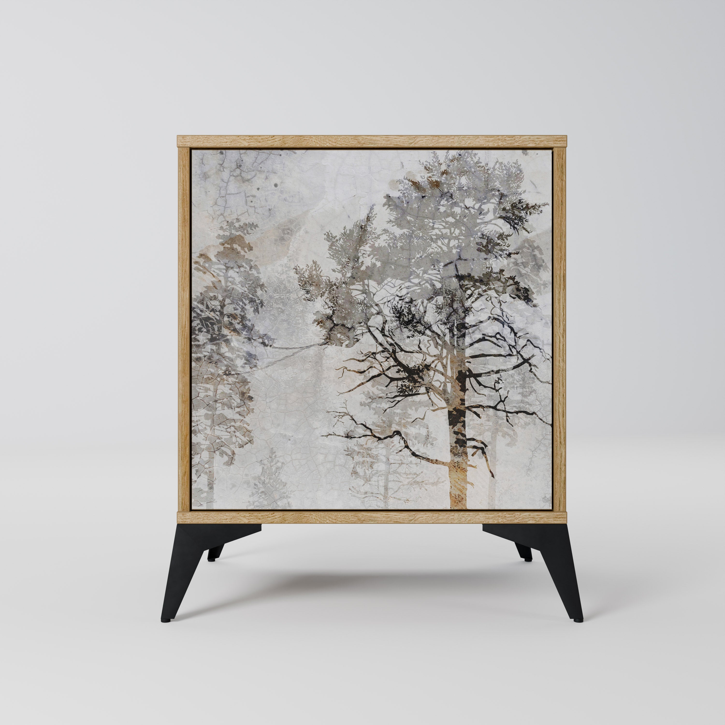 FADE IN THE TREES Sideboard mit 1 Tür in Eiche-Optik