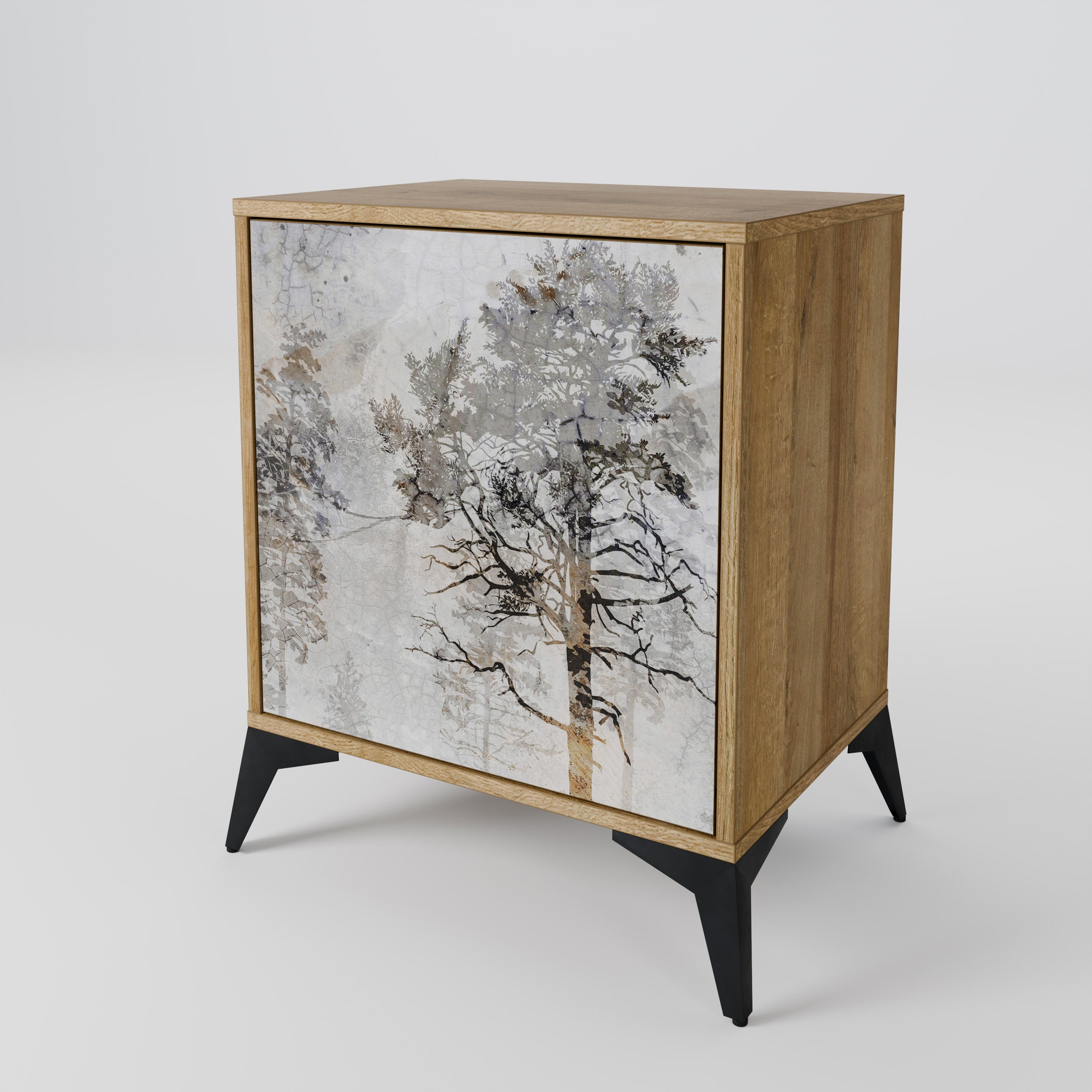 FADE IN THE TREES Sideboard mit 1 Tür in Eiche-Optik