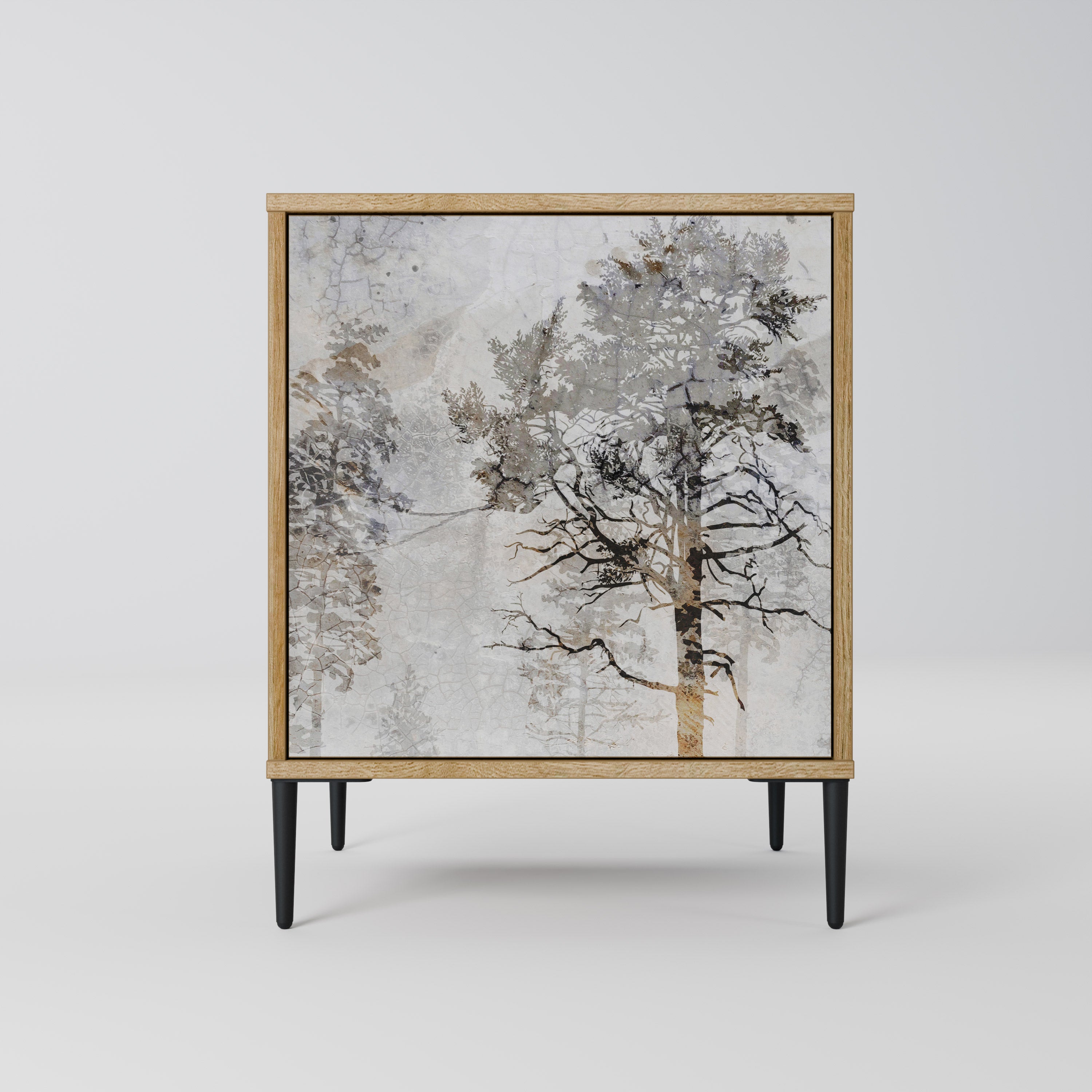 FADE IN THE TREES Sideboard mit 1 Tür in Eiche-Optik