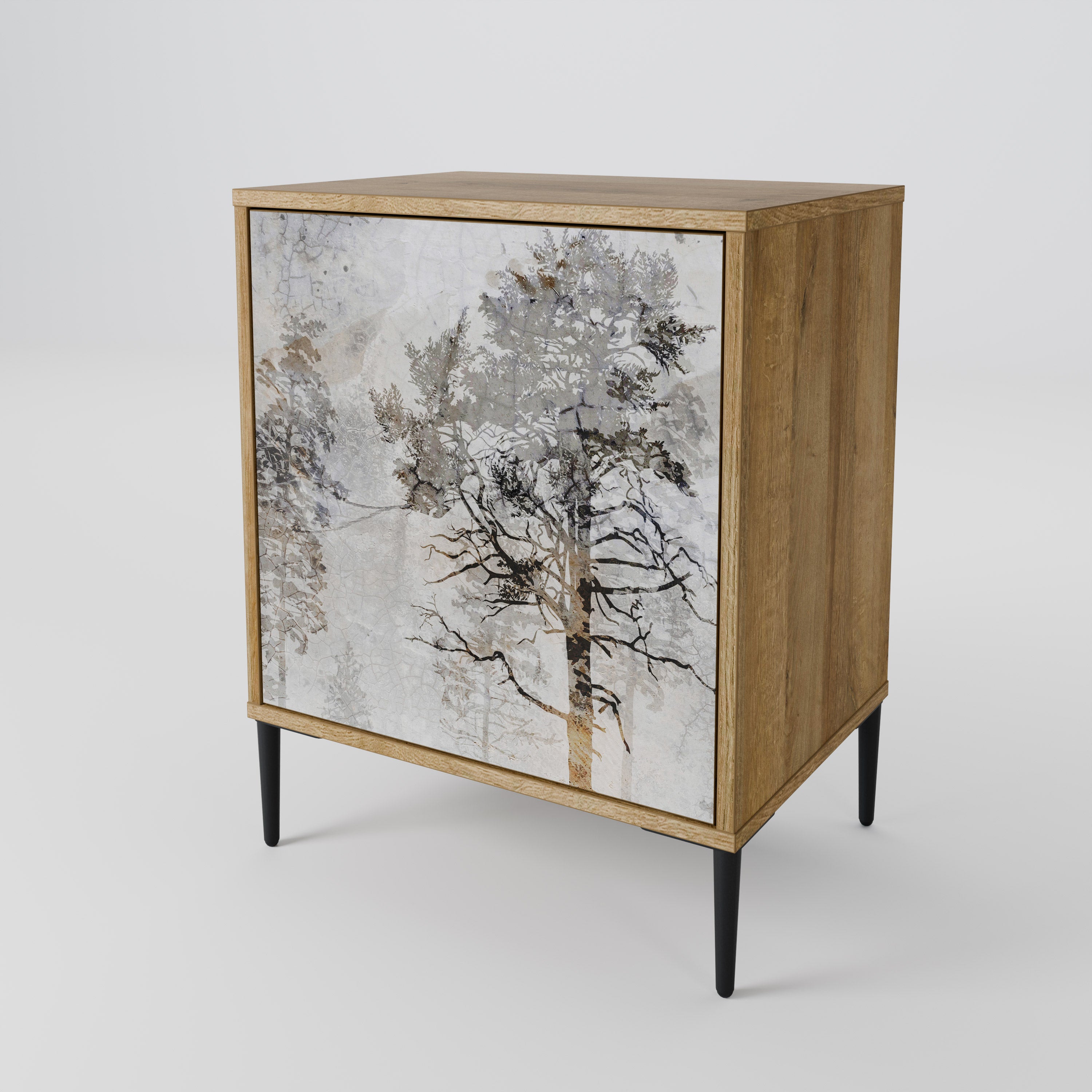 FADE IN THE TREES Sideboard mit 1 Tür in Eiche-Optik