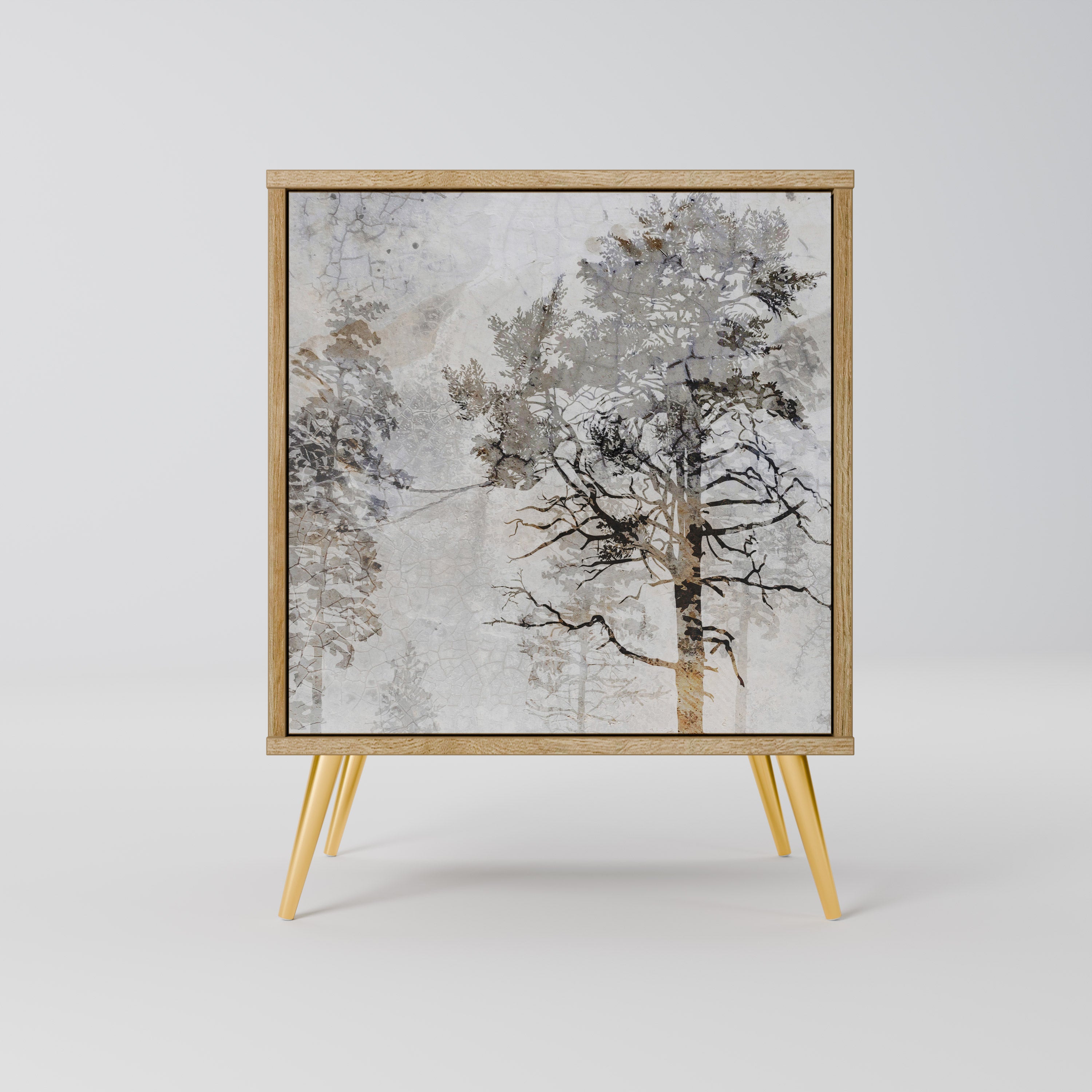 FADE IN THE TREES Sideboard mit 1 Tür in Eiche-Optik