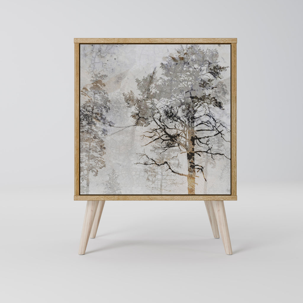 FADE IN THE TREES Sideboard mit 1 Tür in Eiche-Optik