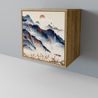 JAPANESE LANDSCAPE Sideboard mit 1 Tür in Eiche-Optik