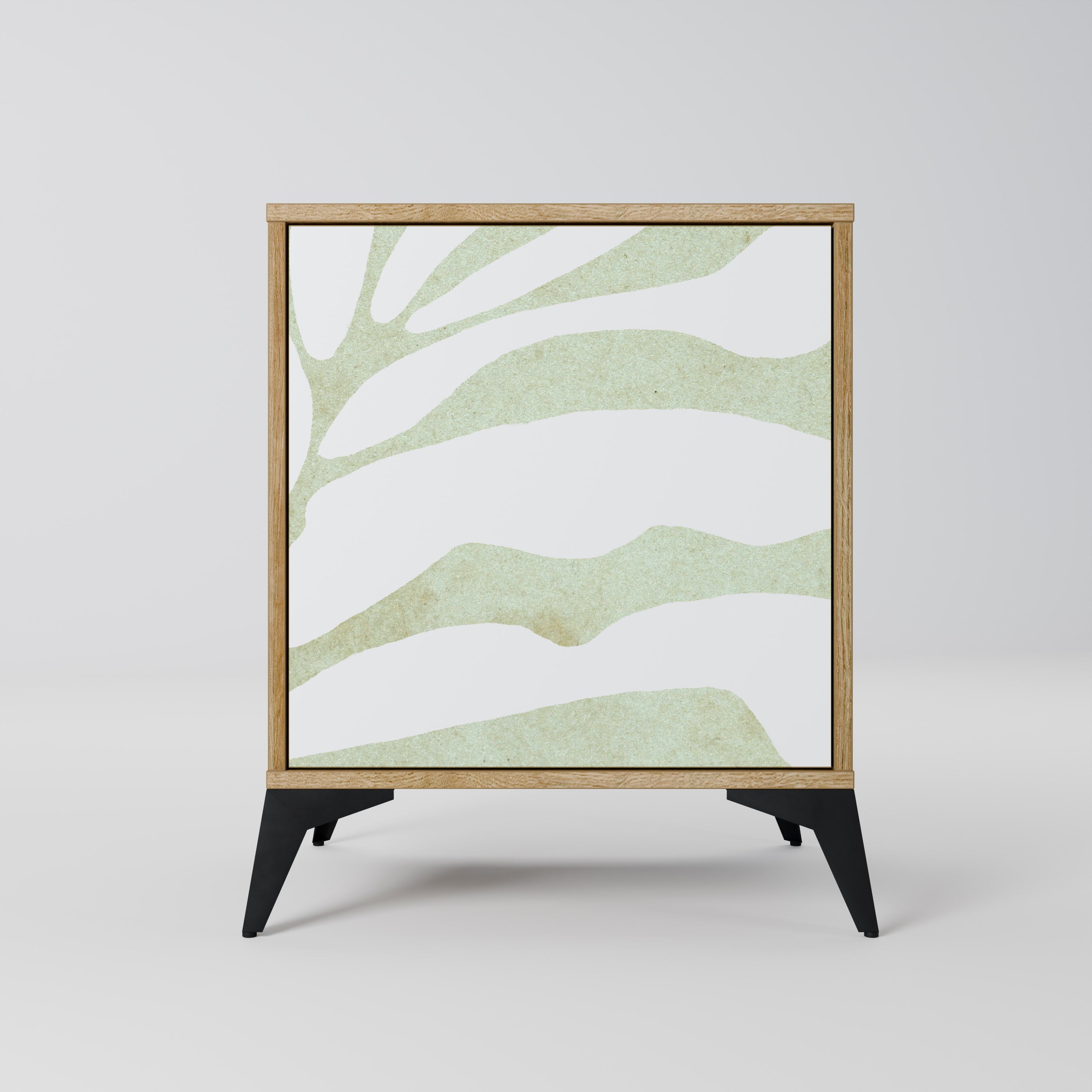 BOTANICAL SPARK Sideboard mit 1 Tür in Eiche-Optik
