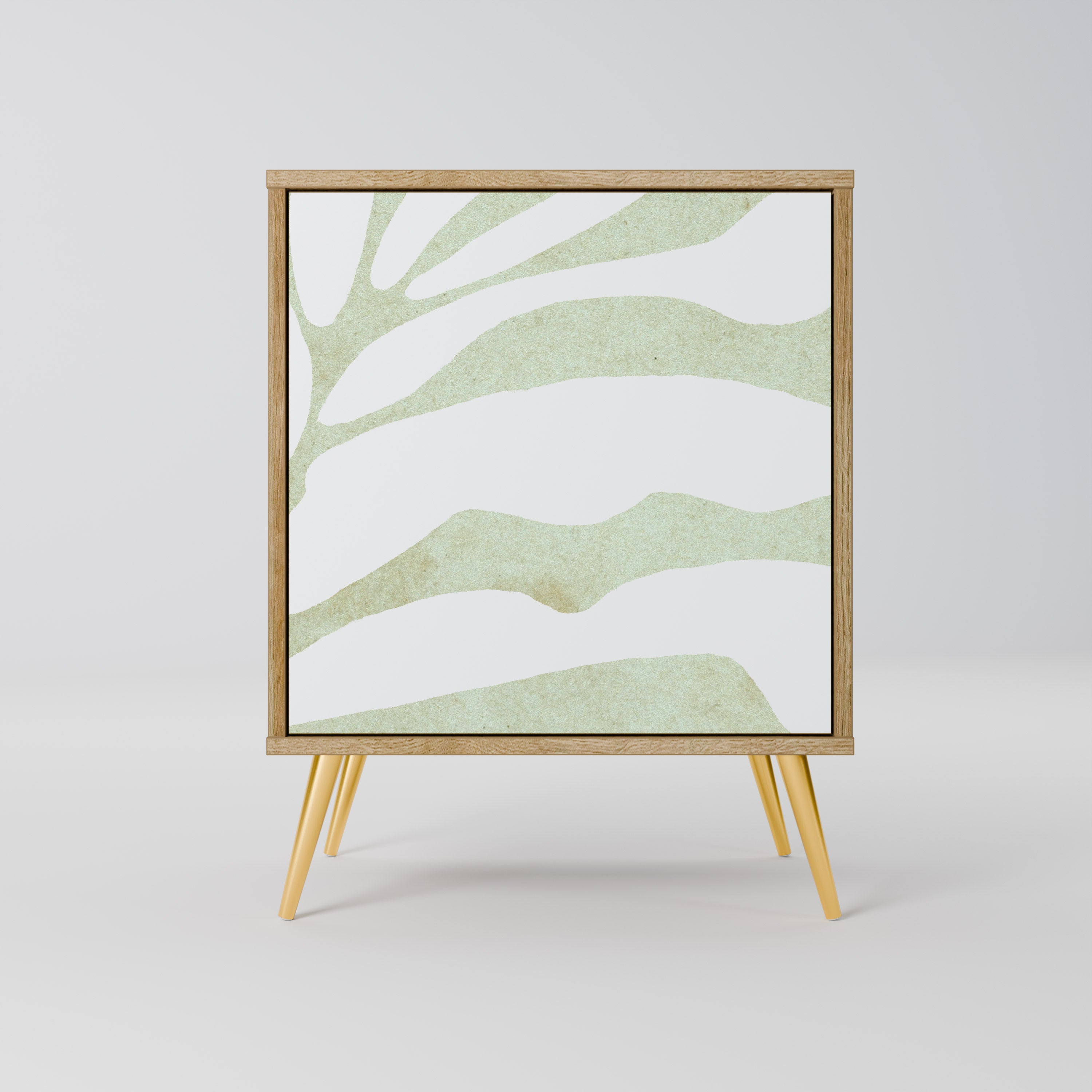 BOTANICAL SPARK Sideboard mit 1 Tür in Eiche-Optik