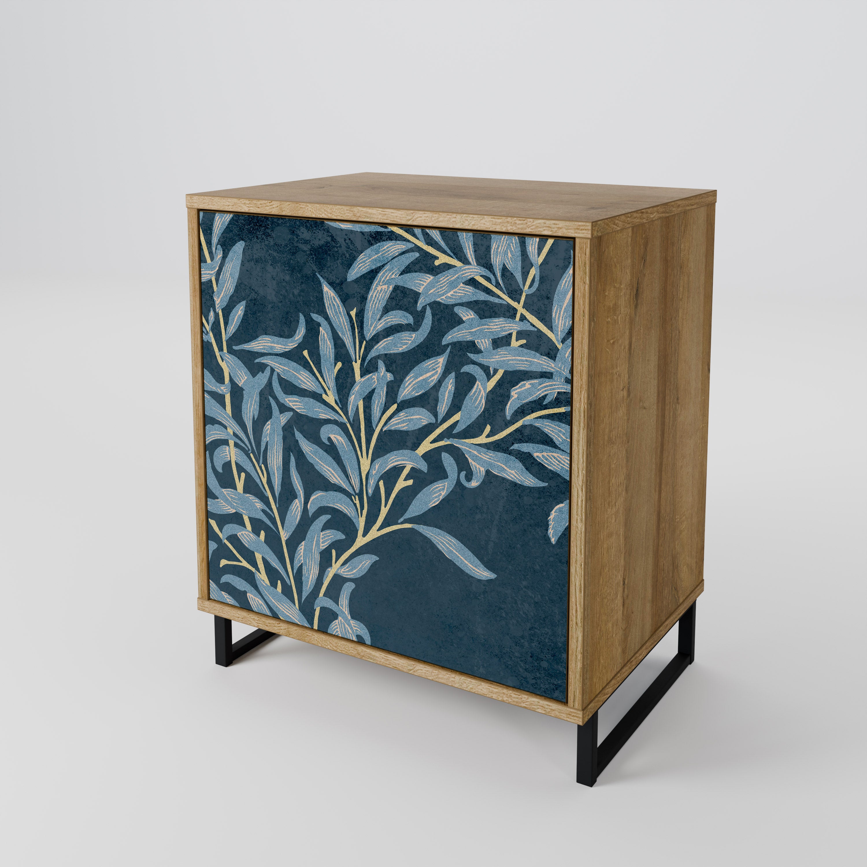BLUE LEAVES Sideboard mit 1 Tür in Eiche-Optik
