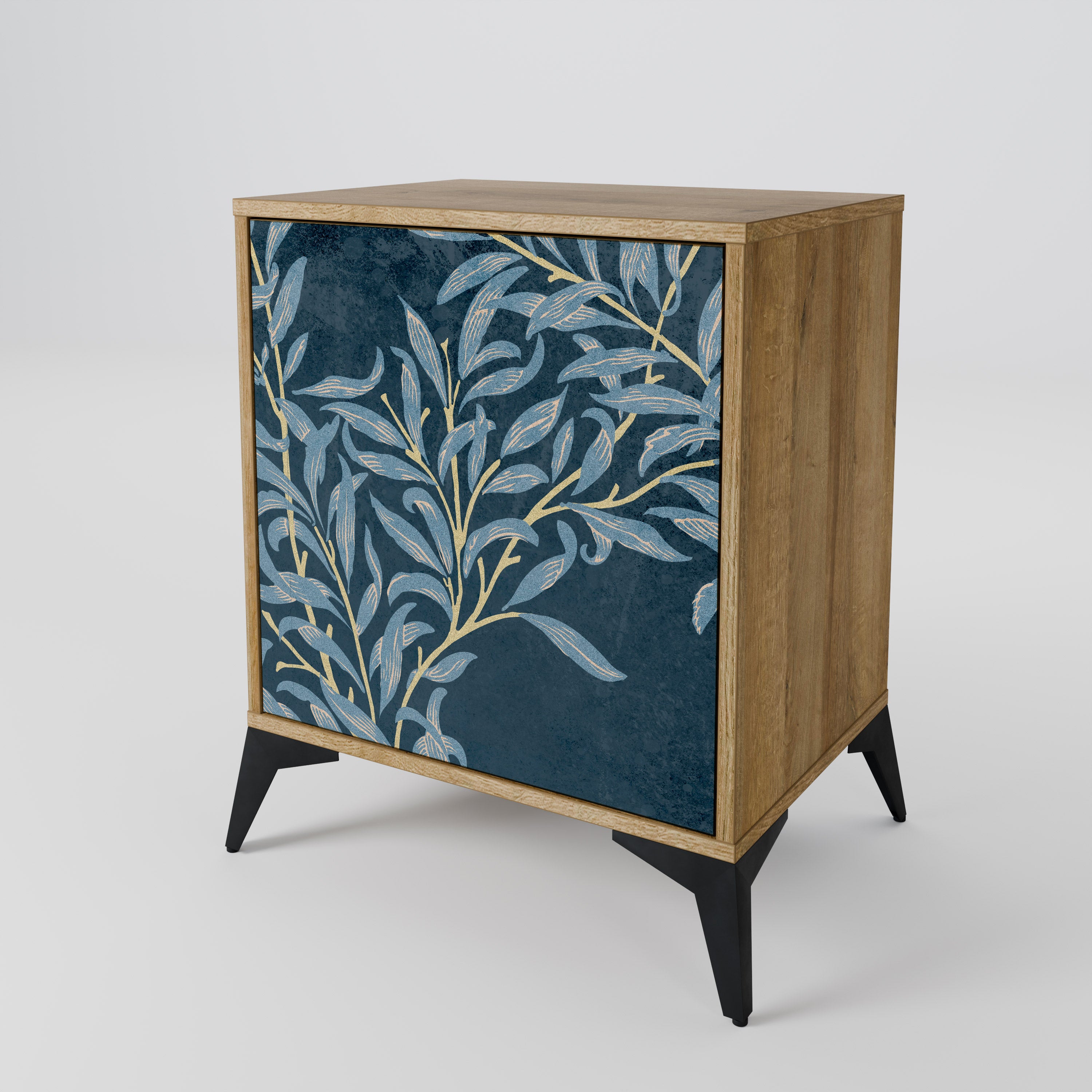 BLUE LEAVES Sideboard mit 1 Tür in Eiche-Optik