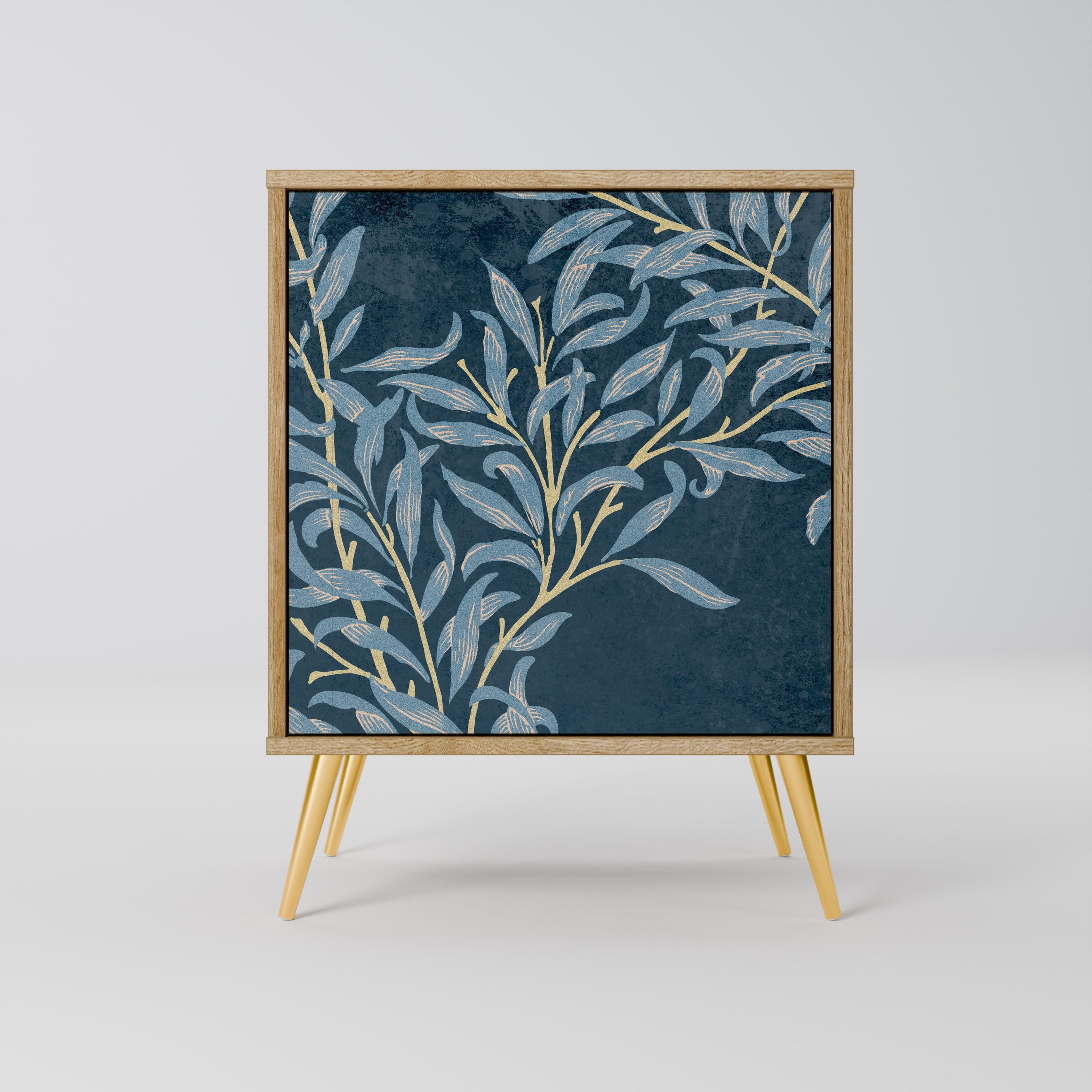 BLUE LEAVES Sideboard mit 1 Tür in Eiche-Optik