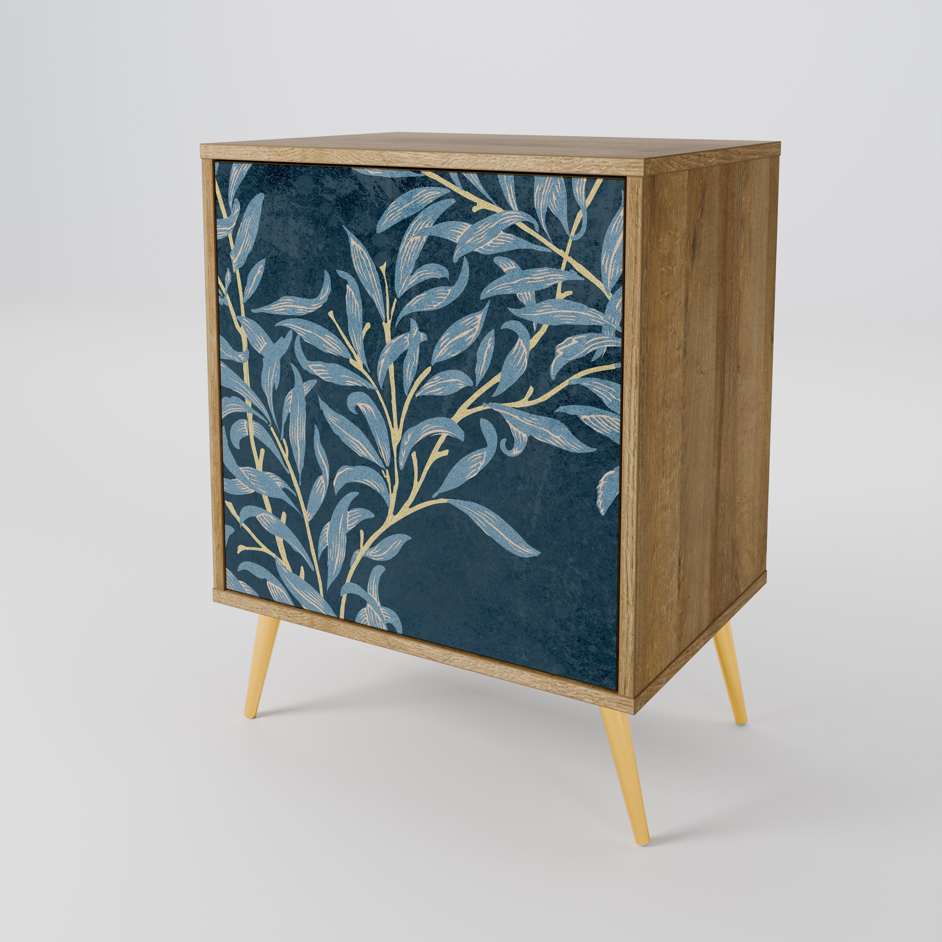 BLUE LEAVES Sideboard mit 1 Tür in Eiche-Optik