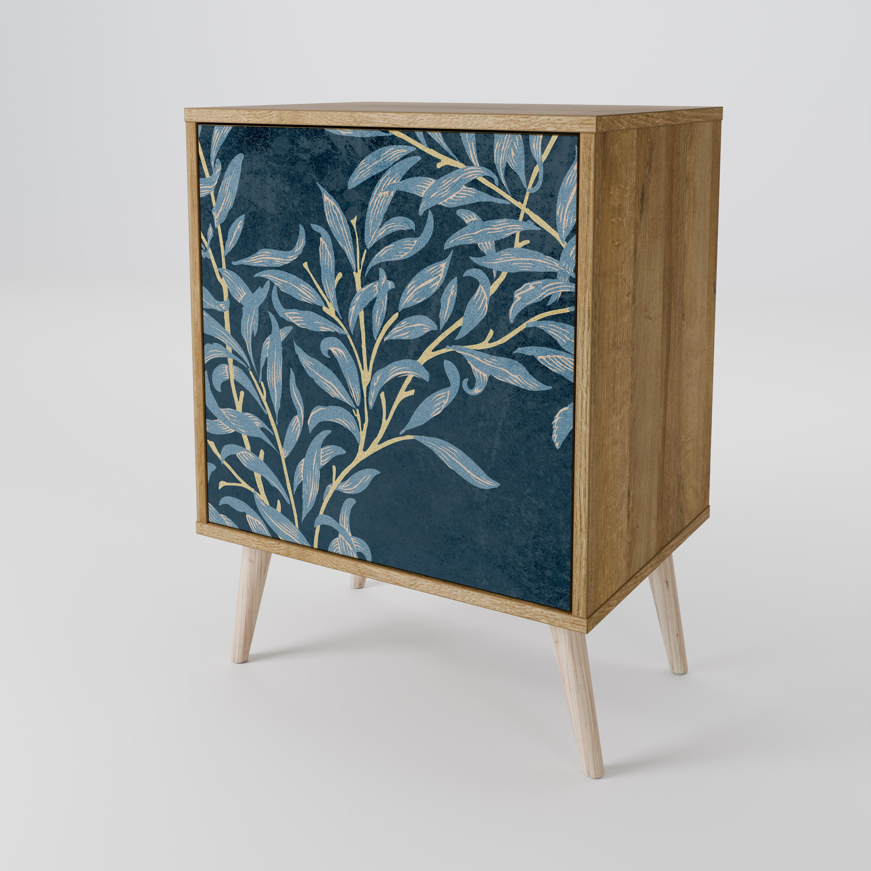 BLUE LEAVES Sideboard mit 1 Tür in Eiche-Optik