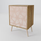 LEAVES ON BEIGE Sideboard mit 1 Tür in Eiche-Optik
