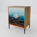 LUNAR SECRETS Sideboard mit 1 Tür in Eiche-Optik